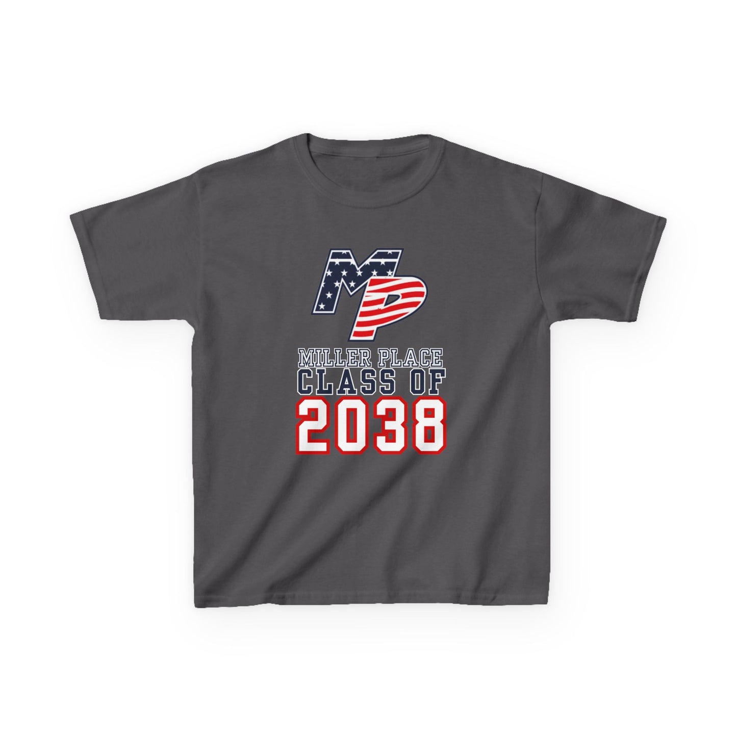 Miller Place Class of 2038 Kids Heavy Cotton Tee