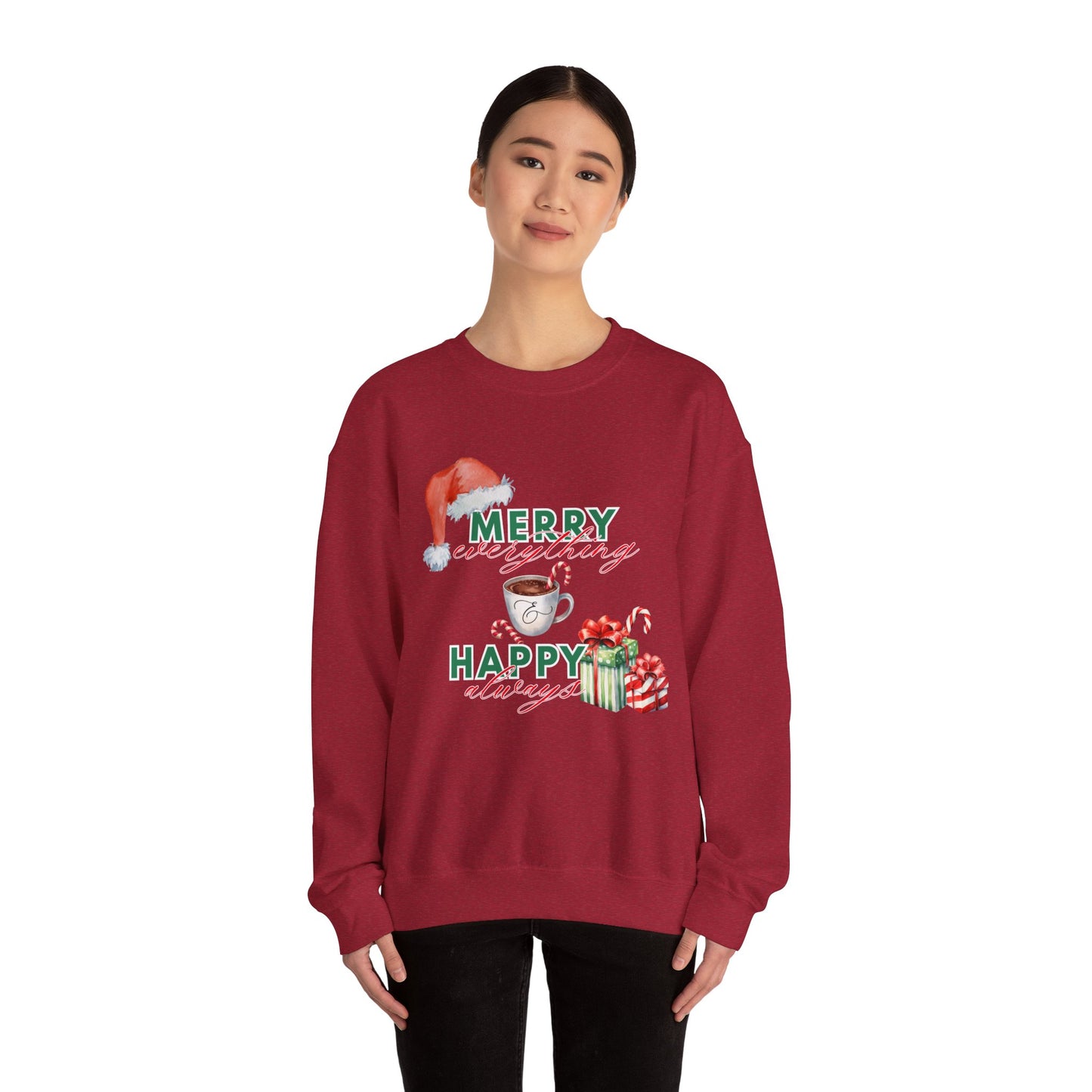 “Merry Everything, Happy Always” Christmas Crewneck