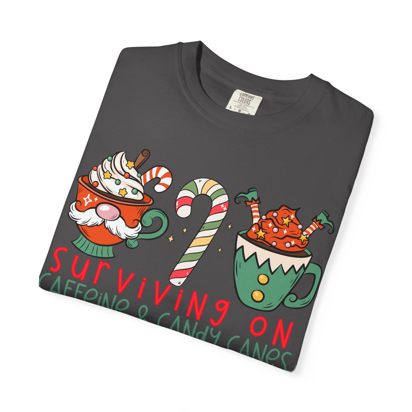 Surviving on Caffeine and Candy Canes— Christmas Tee