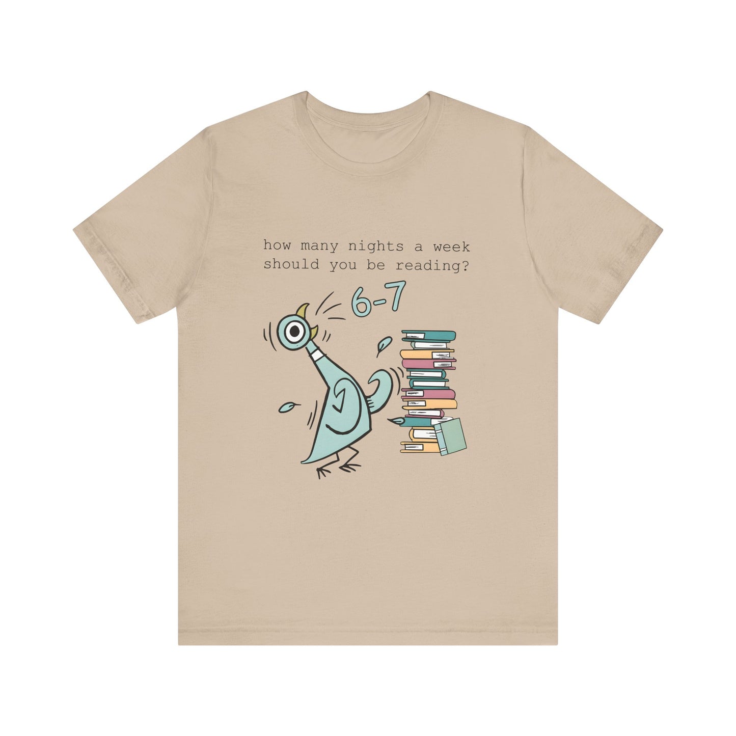 Pigeon Reading- 6 7 — Teacher Unisex T‑Shirt