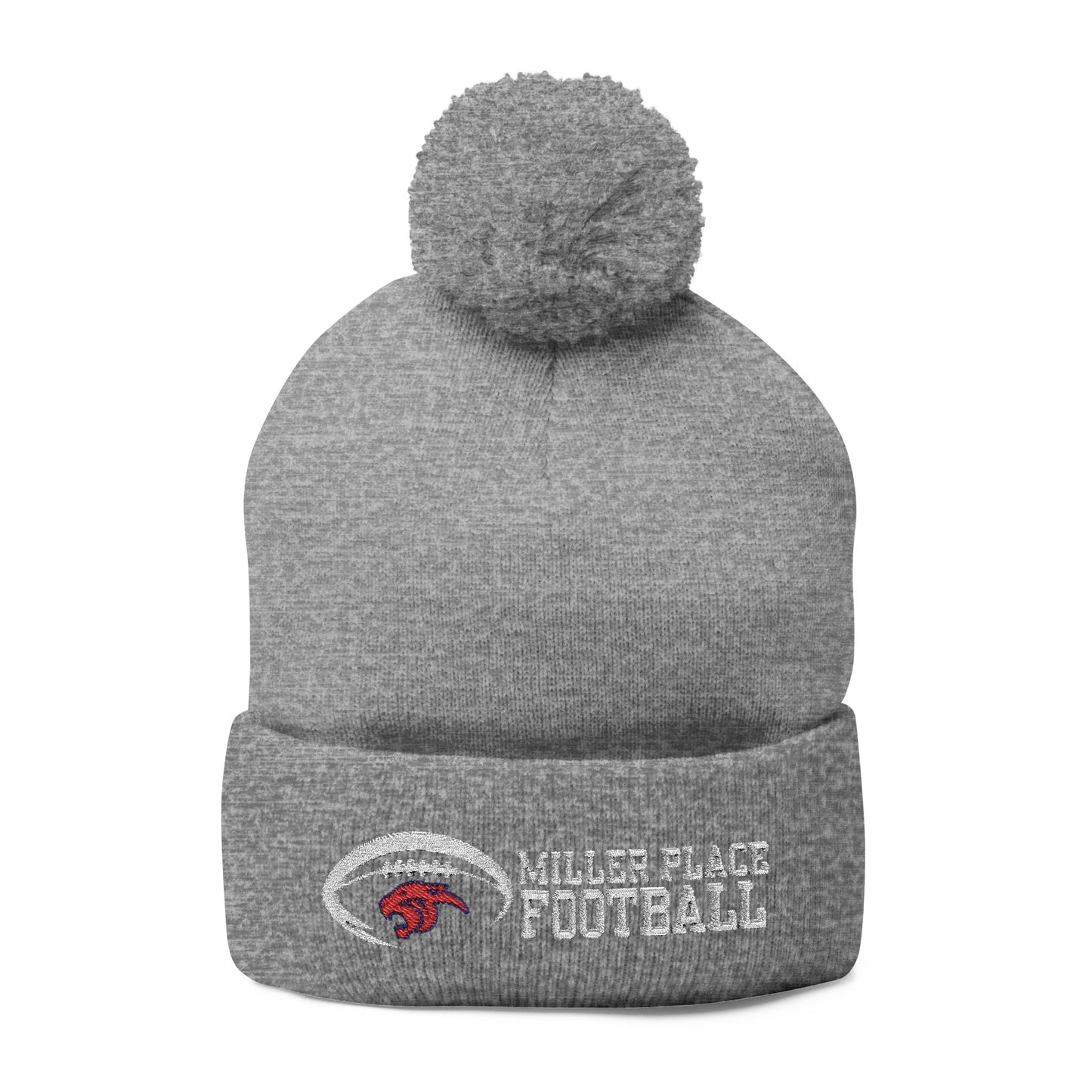 Miller Place Football Winter PomPom Hat