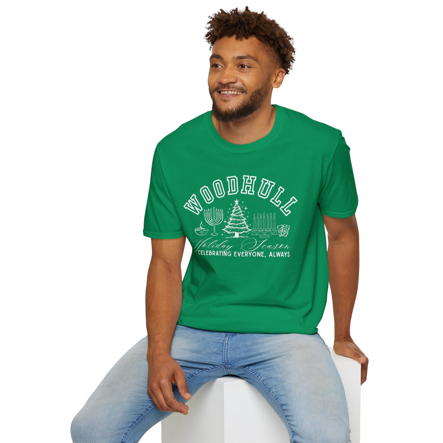 Woodhull- Celebrating Everyone, Always Holiday T-Shirt (Christmas)