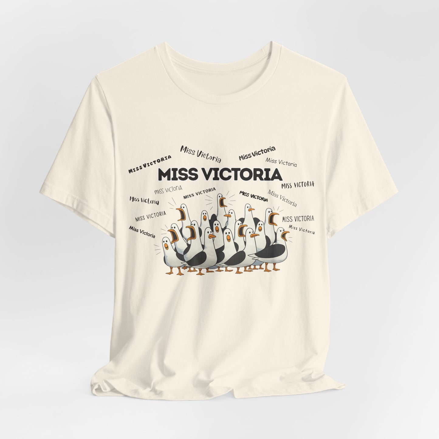 Miss Victoria- Penguin Choir T-Shirt — Funny Teacher Personalized Tee