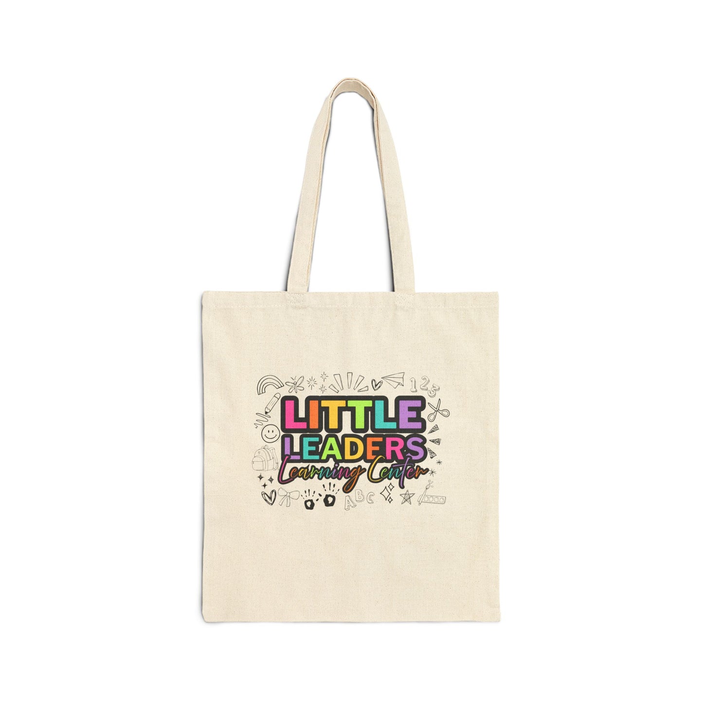Little Leaders w/ Doodle Design Cotton Canvas Tote Bag