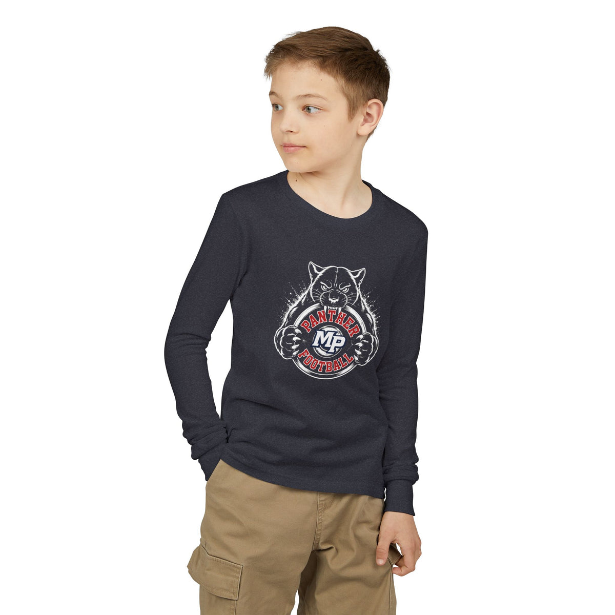 MP FOOTBALL- PANTHER SHIRT- Youth Long Sleeve Tee