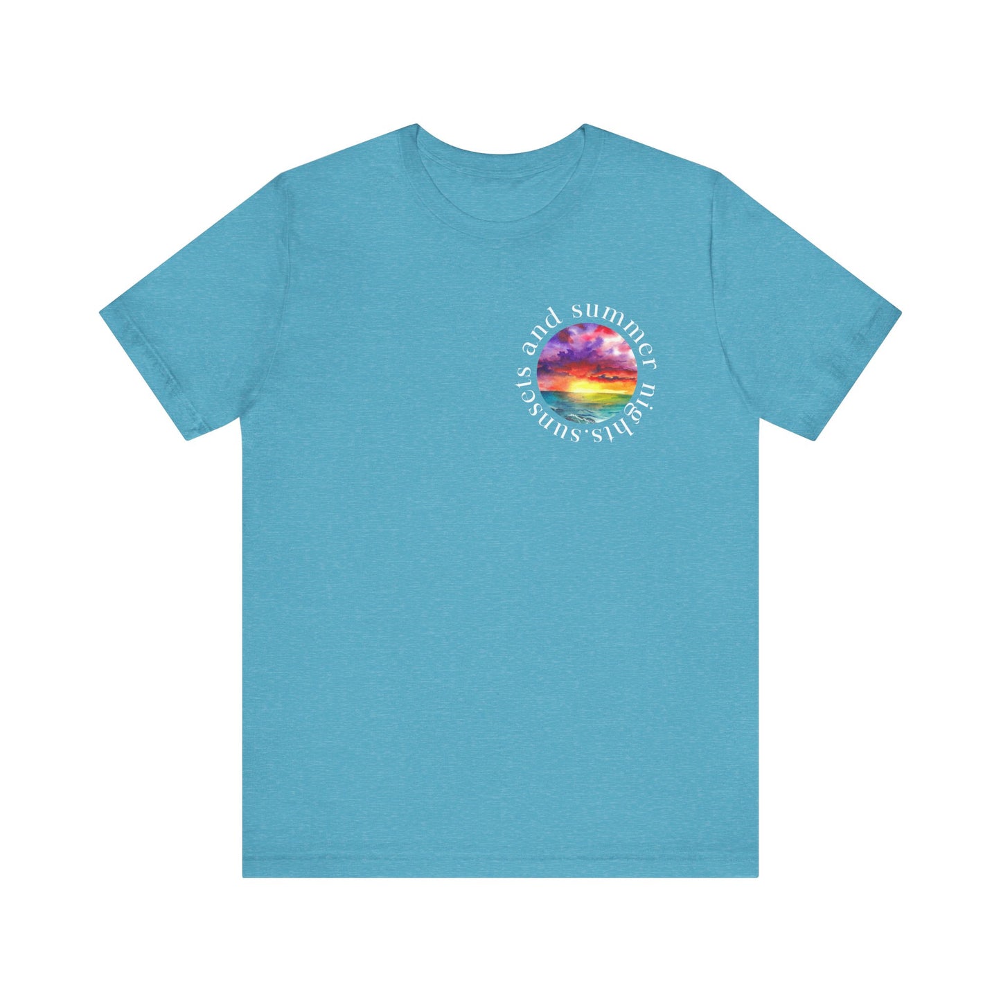 Sunset Lovers Tee, Summer Vibes T-Shirt, Unisex Graphic Tee, Beach Sunset Shirt