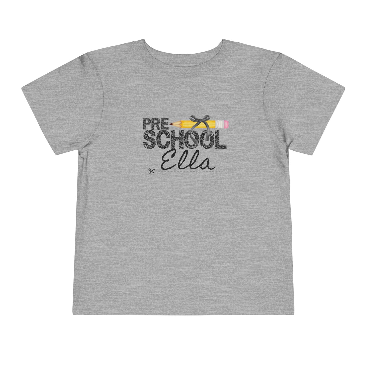 Preschool Girl Toddler Tee- Personalized - Back to School Shirt for Kids
