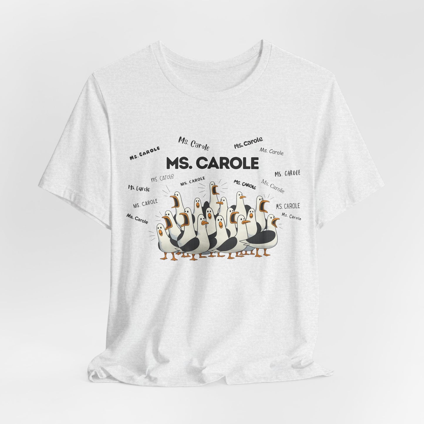 Ms. Carole Penguin Choir T-Shirt — Funny Teacher Personalized Tee