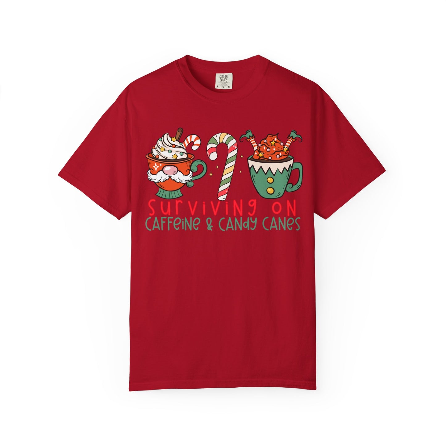 Surviving on Caffeine and Candy Canes— Christmas Tee