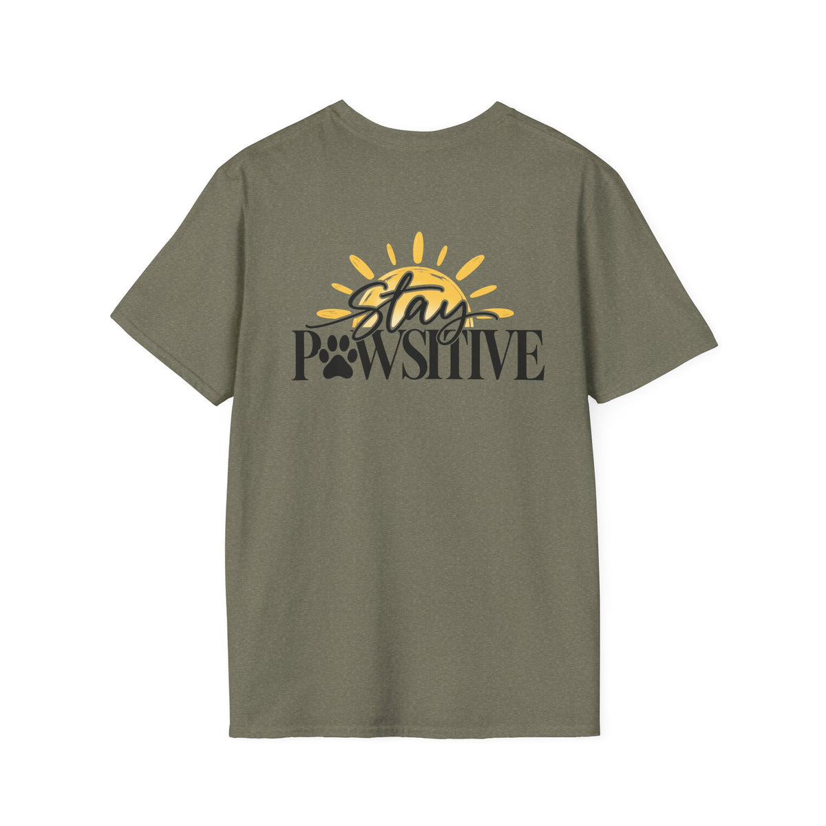 Hound & Home "Stay Pawsitive" — T-Shirt