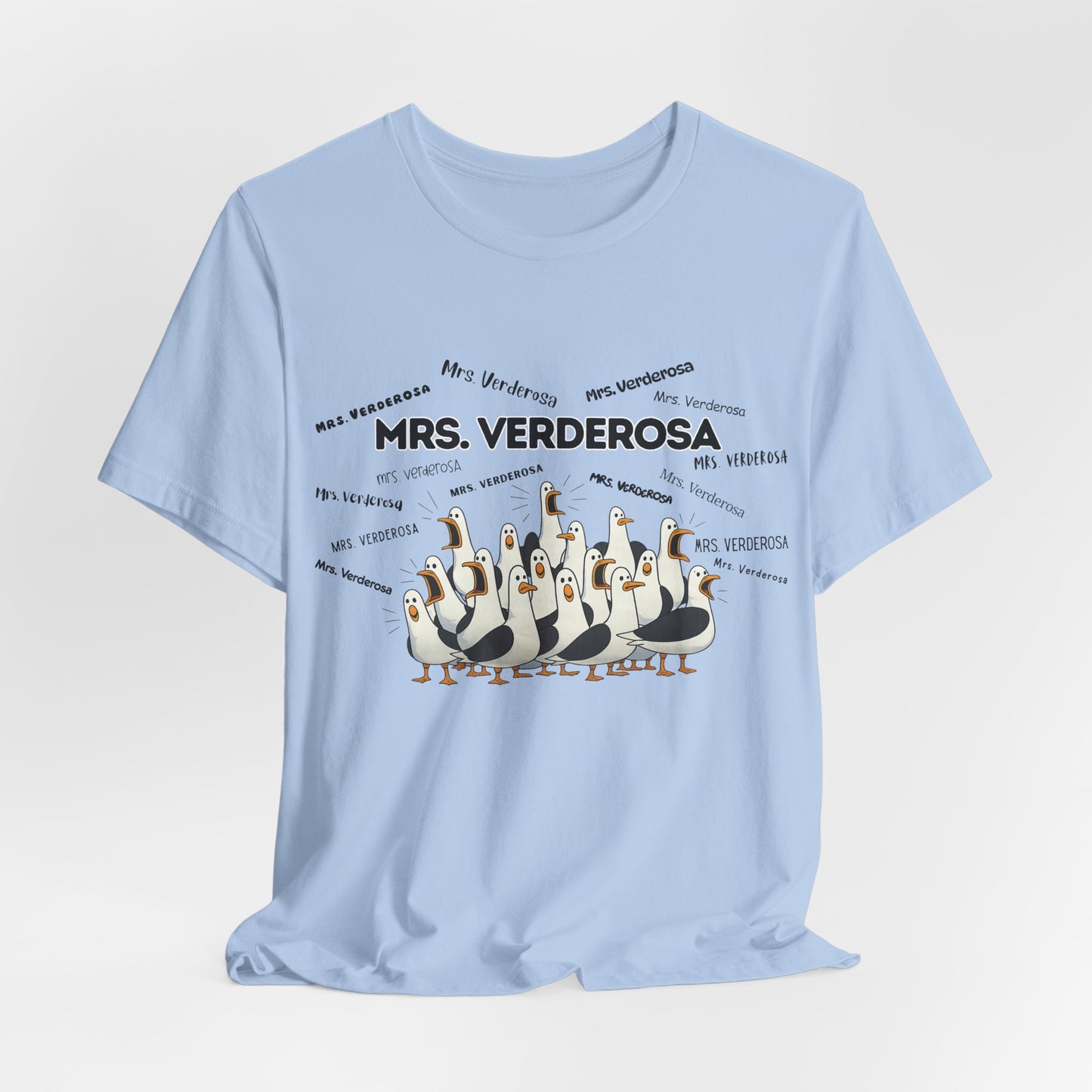 Mrs. Verderosa Penguin Choir T-Shirt — Funny Teacher Personalized Tee