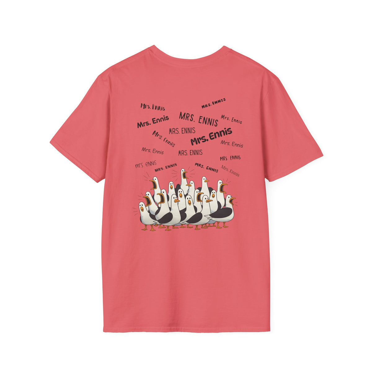 Mrs. Ennis- Seagull Crew Graphic T-Shirt — Personalized