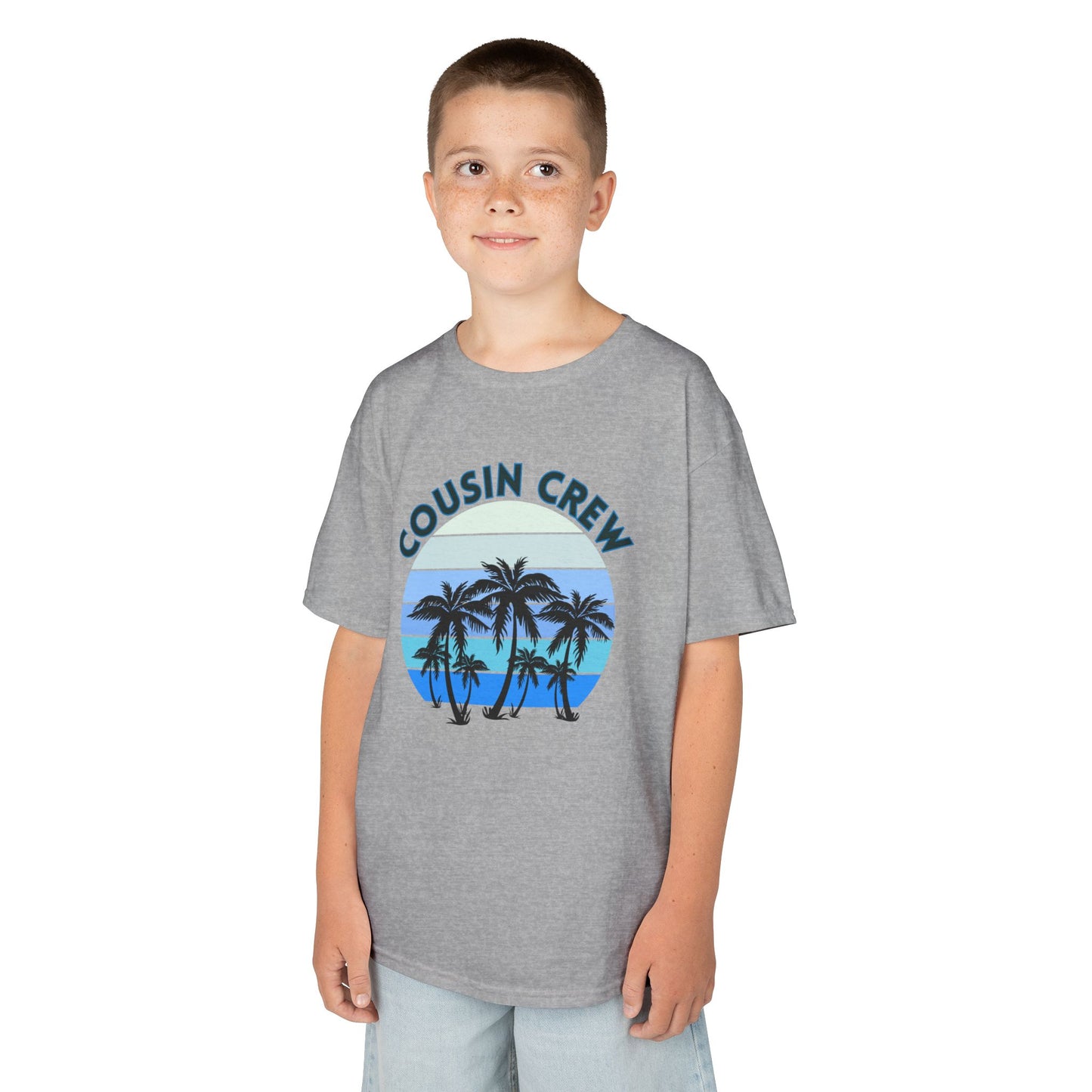 Cool Cousin Crew Kids Tee - Summer Fun, Family Gatherings, Beach Days, Mini Collection