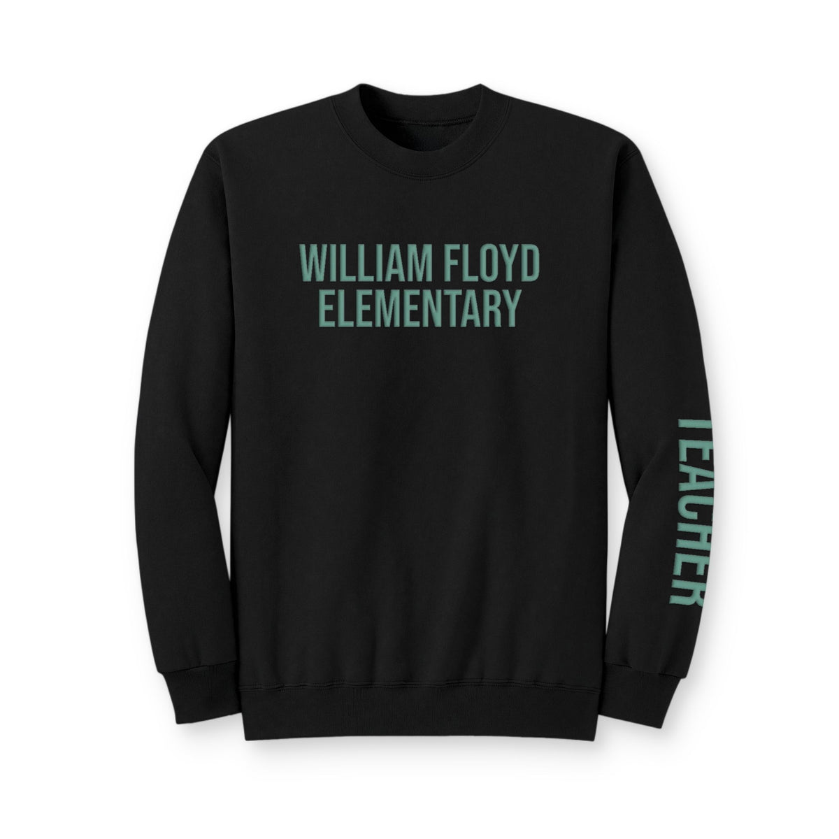 WFE **NEW PUFF Print** Crewneck Sweatshirt w/ teacher on sleeve