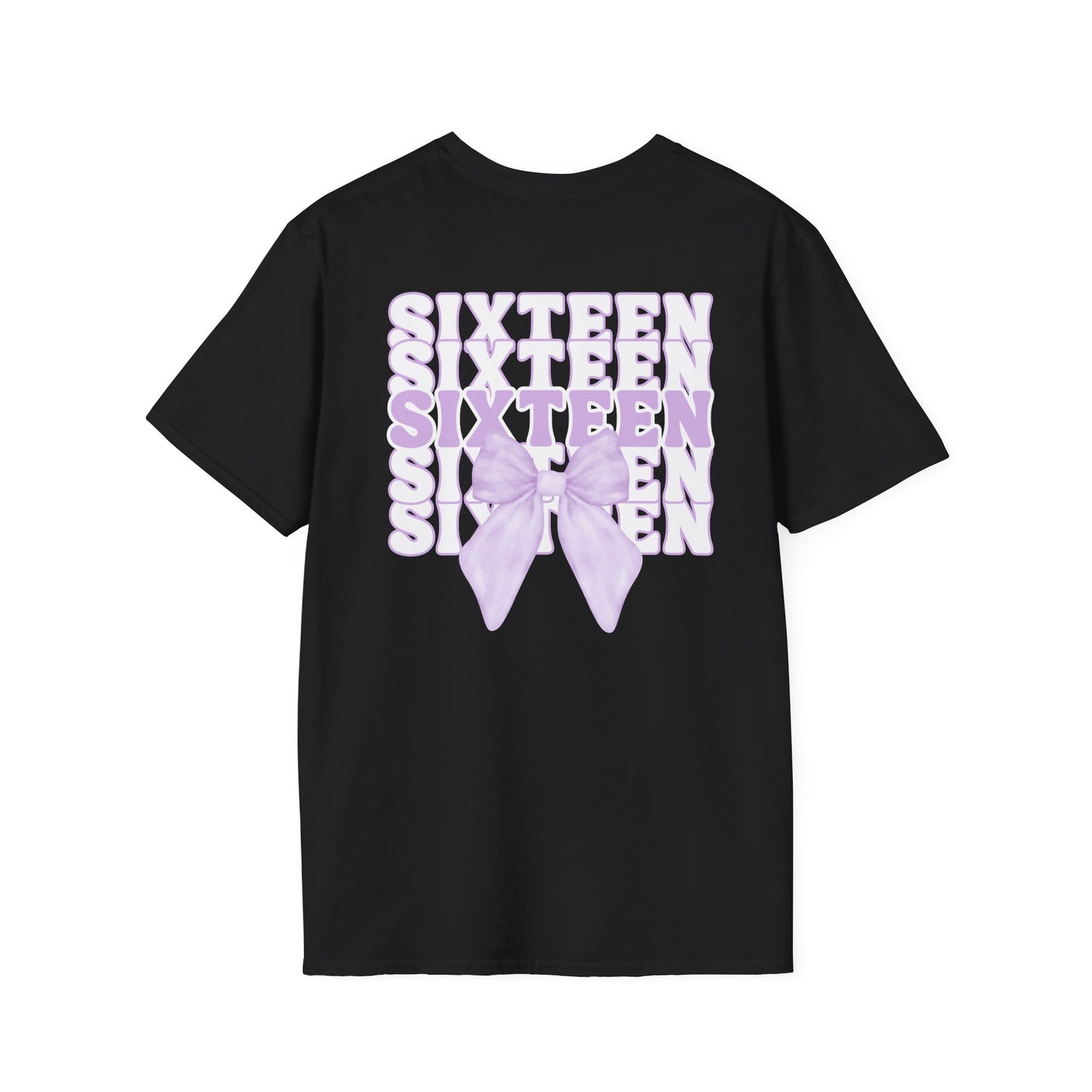 Sweet Sixteen Unisex Softstyle T-Shirt, Birthday Gift, Party Tee, Teen Fashion, Personalized
