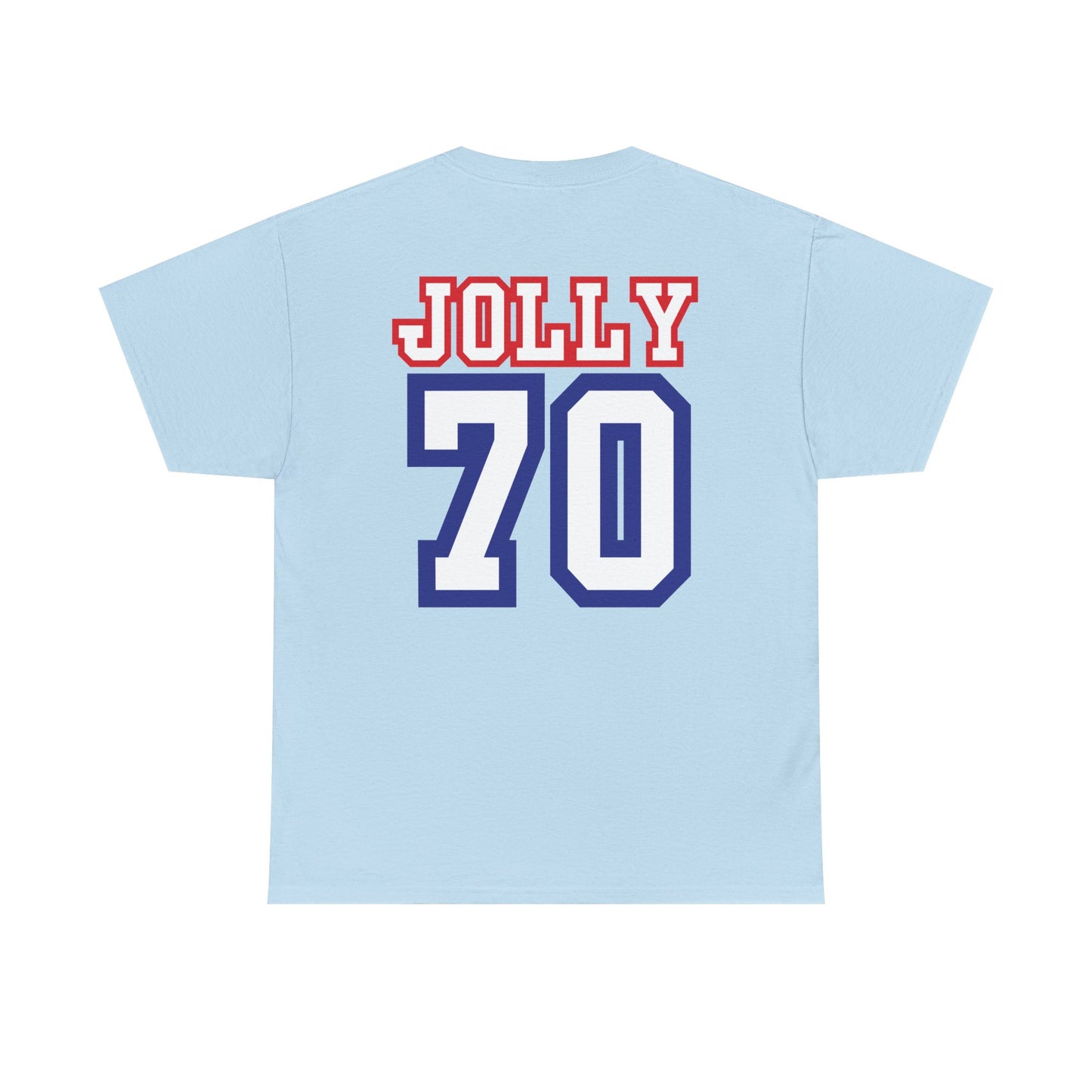 Custom- Jolly- Grandpa's Biggest Fan Unisex Heavy Cotton Tee - Patriotic Family Shirt
