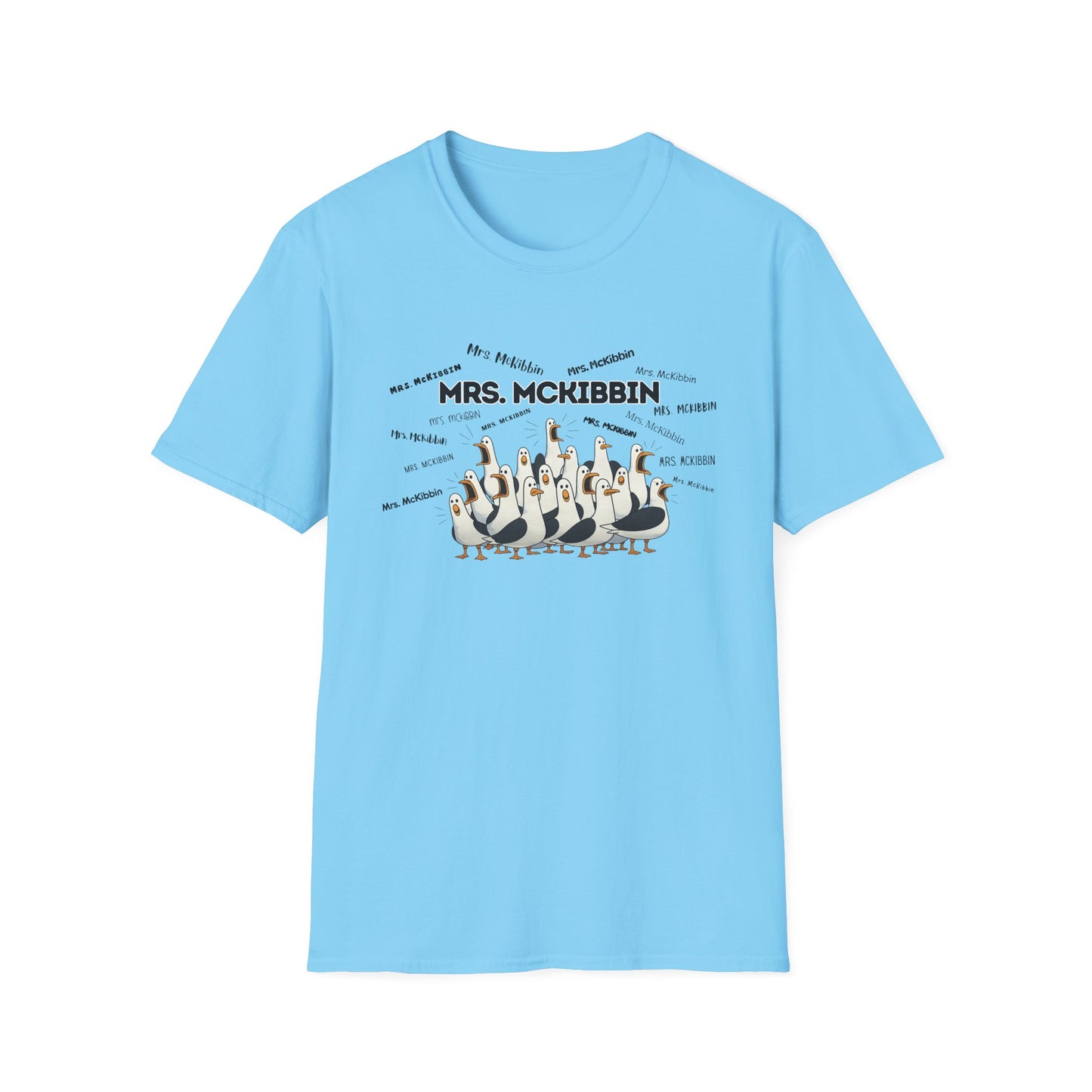 Mrs. McKibbin- Seagull Crew Graphic T-Shirt — Personalized