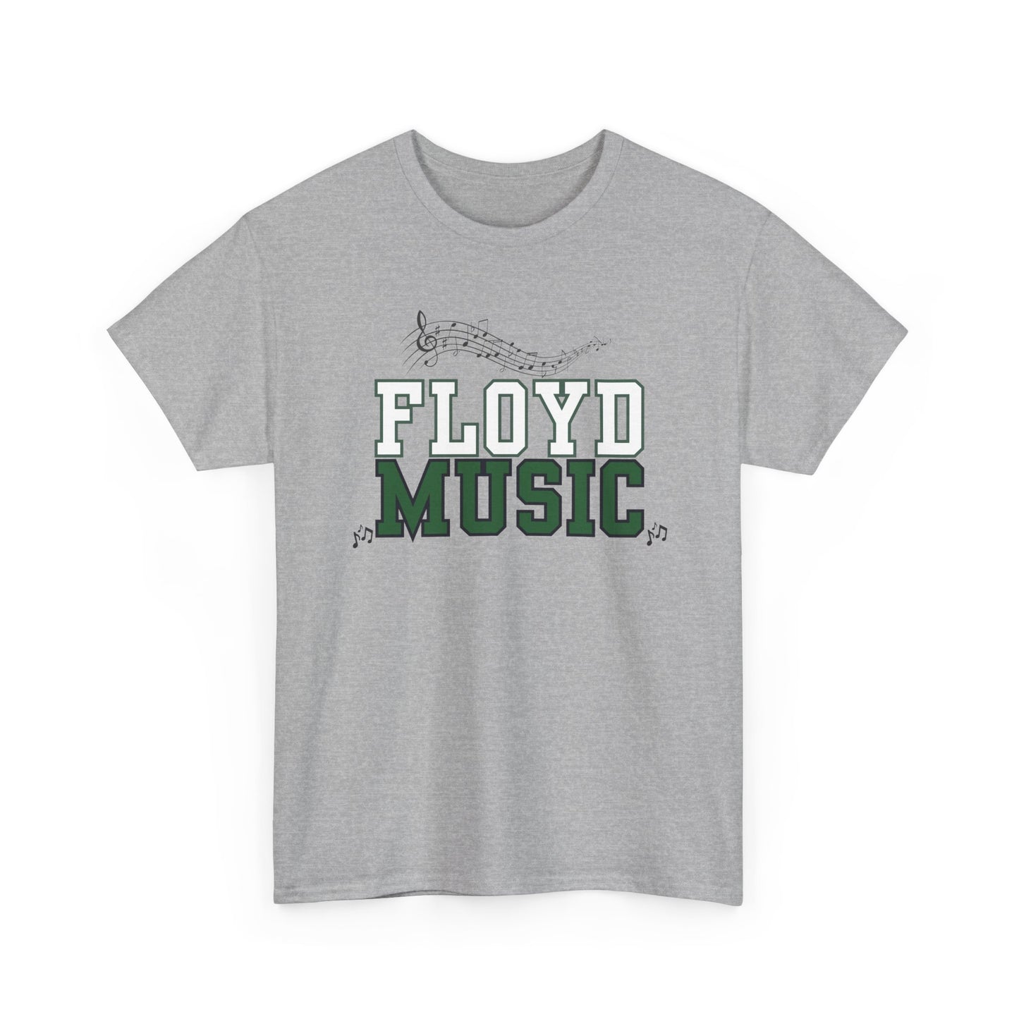 Floyd Music Heavy Cotton Tee - "Music is the Soundtrack of Your Life" Unisex T-Shirt- Personalized