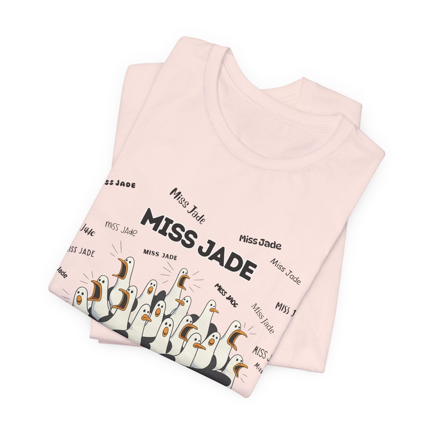 Miss Jade- Penguin Choir T-Shirt — Funny Teacher Personalized Tee