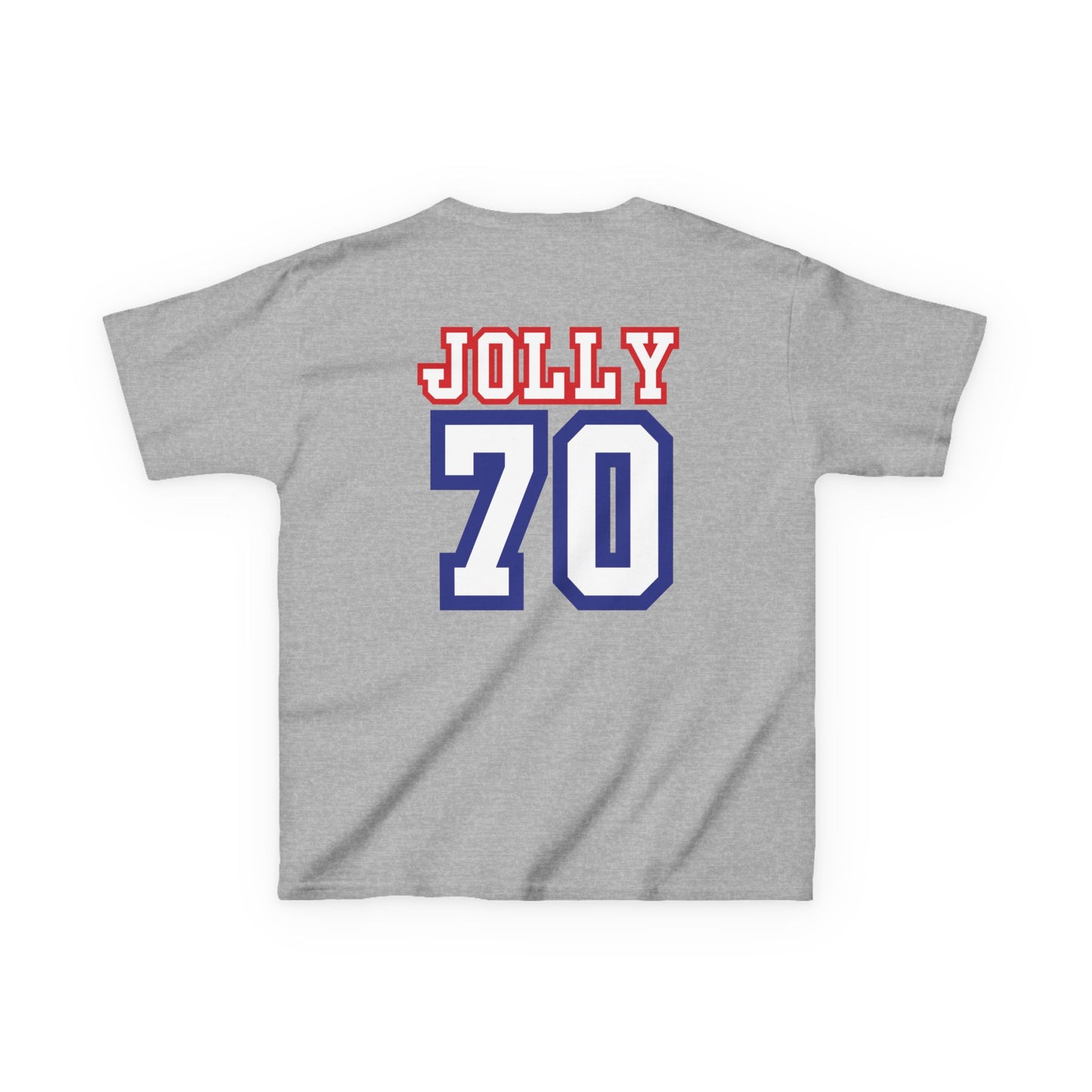 Custom Grandpa's Biggest Fans Kids T-Shirt - Jolly 70 Design, Perfect for Family Gatherings!