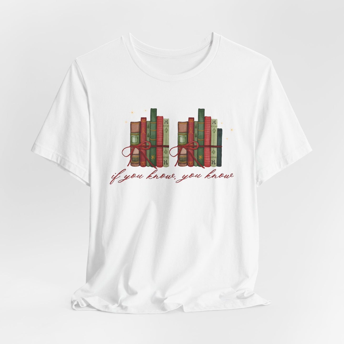 6-7 Books, "if you know you know"— Christmas Unisex T‑Shirt