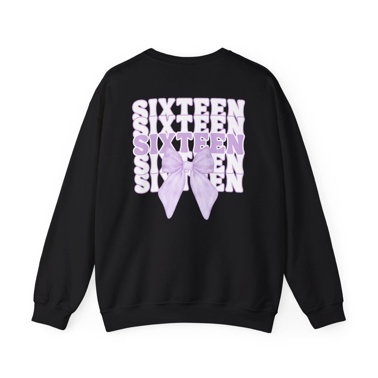 Sweet Sixteen Crewneck Sweatshirt, Birthday Gift, Unisex- Personalized