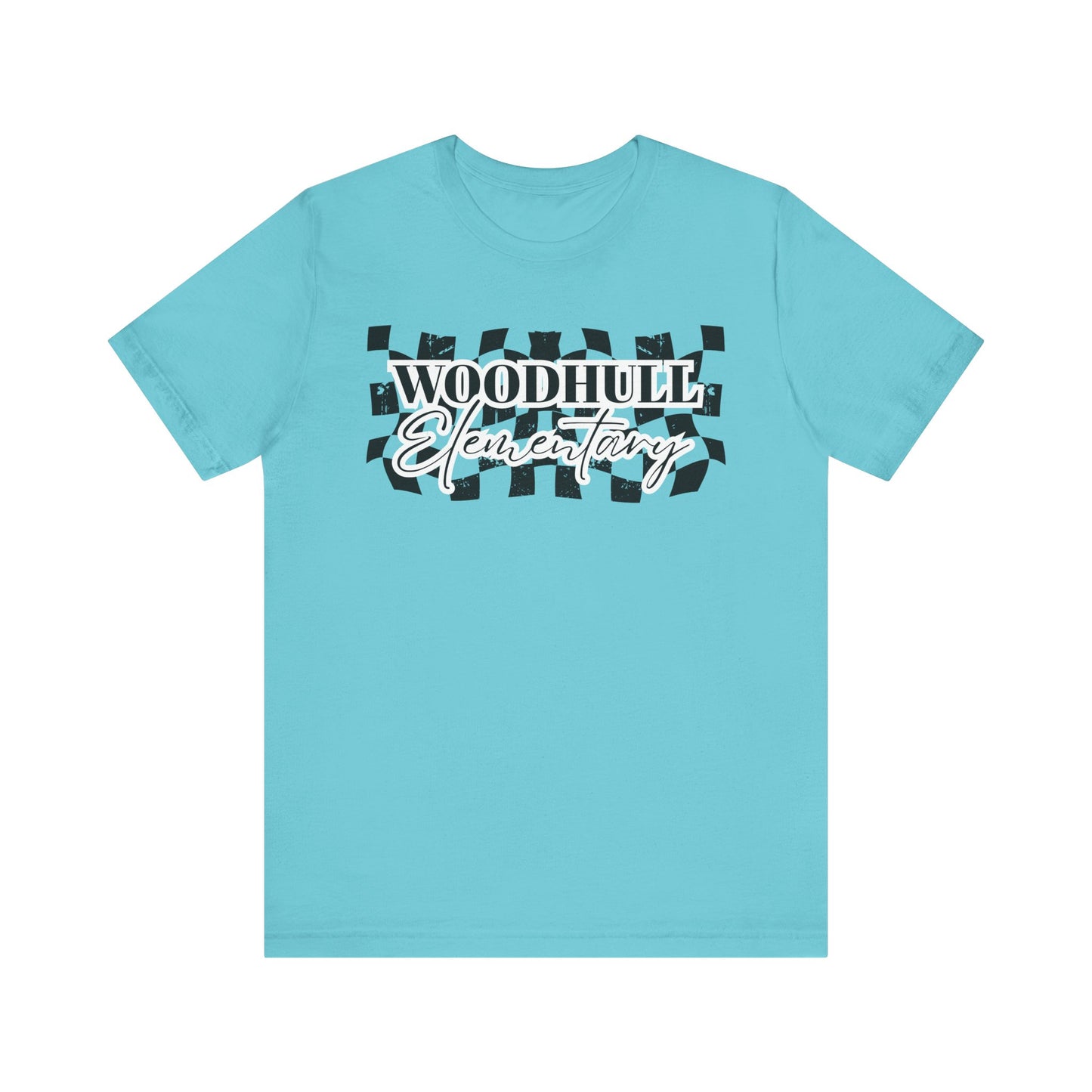 Woodhull Checkered Logo Unisex Jersey Tee