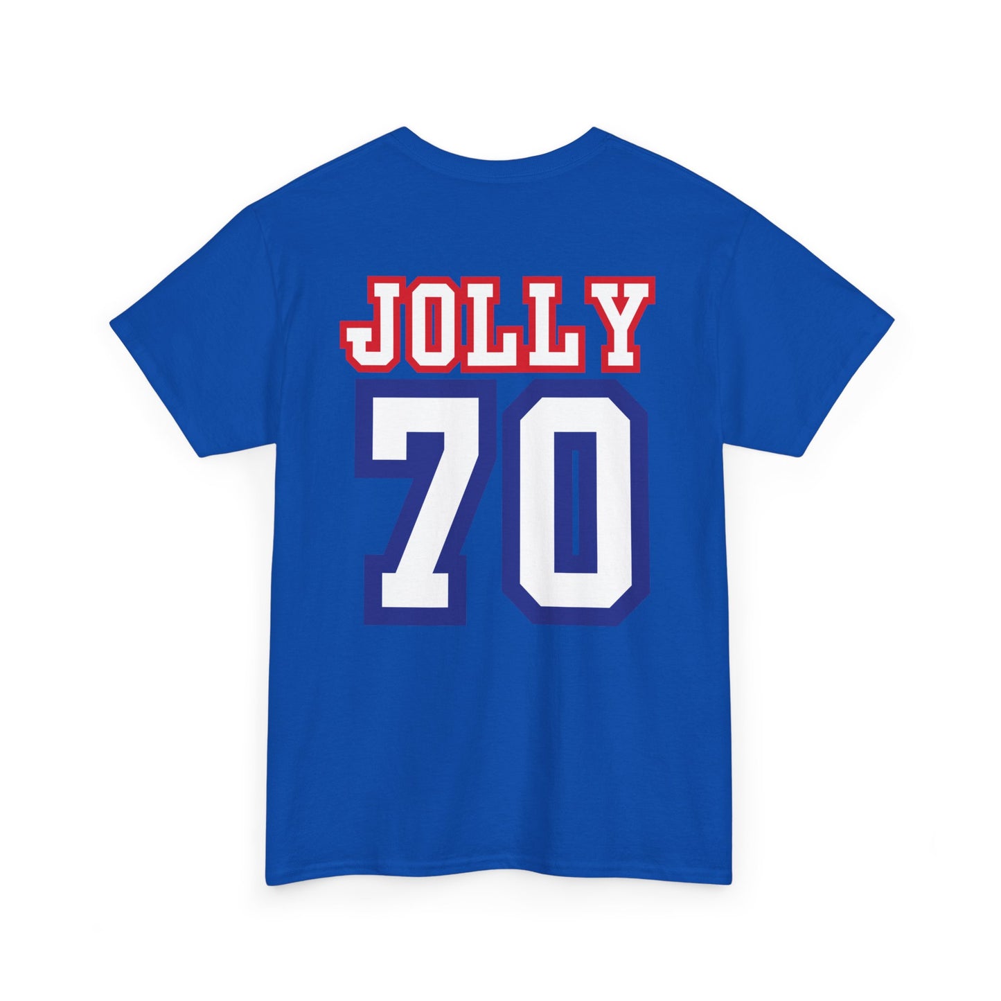 Custom- Jolly- Grandpa's Biggest Fan Unisex Heavy Cotton Tee - Patriotic Family Shirt