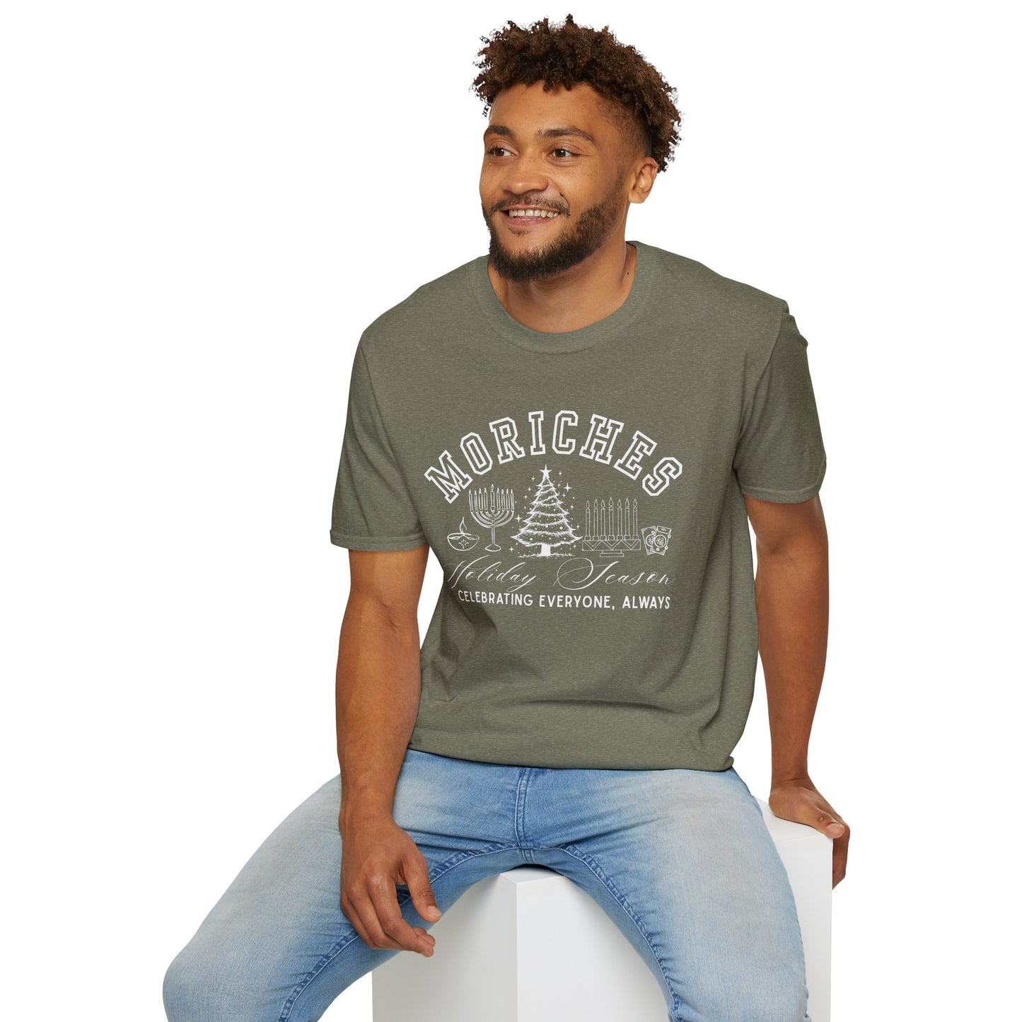 Moriches- Celebrating Everyone, Always Holiday T-Shirt (Christmas)