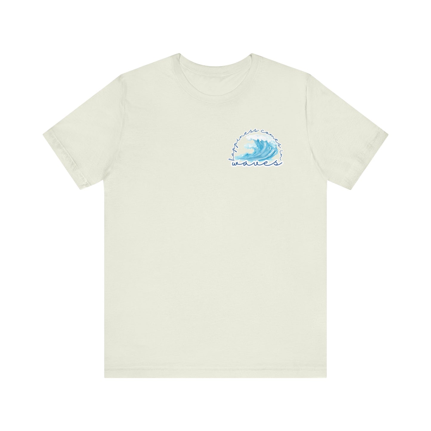 Happiness Comes in Waves -- Unisex Summer Shirt, Beachwear, Vacation Top, Summer Nights Apparel