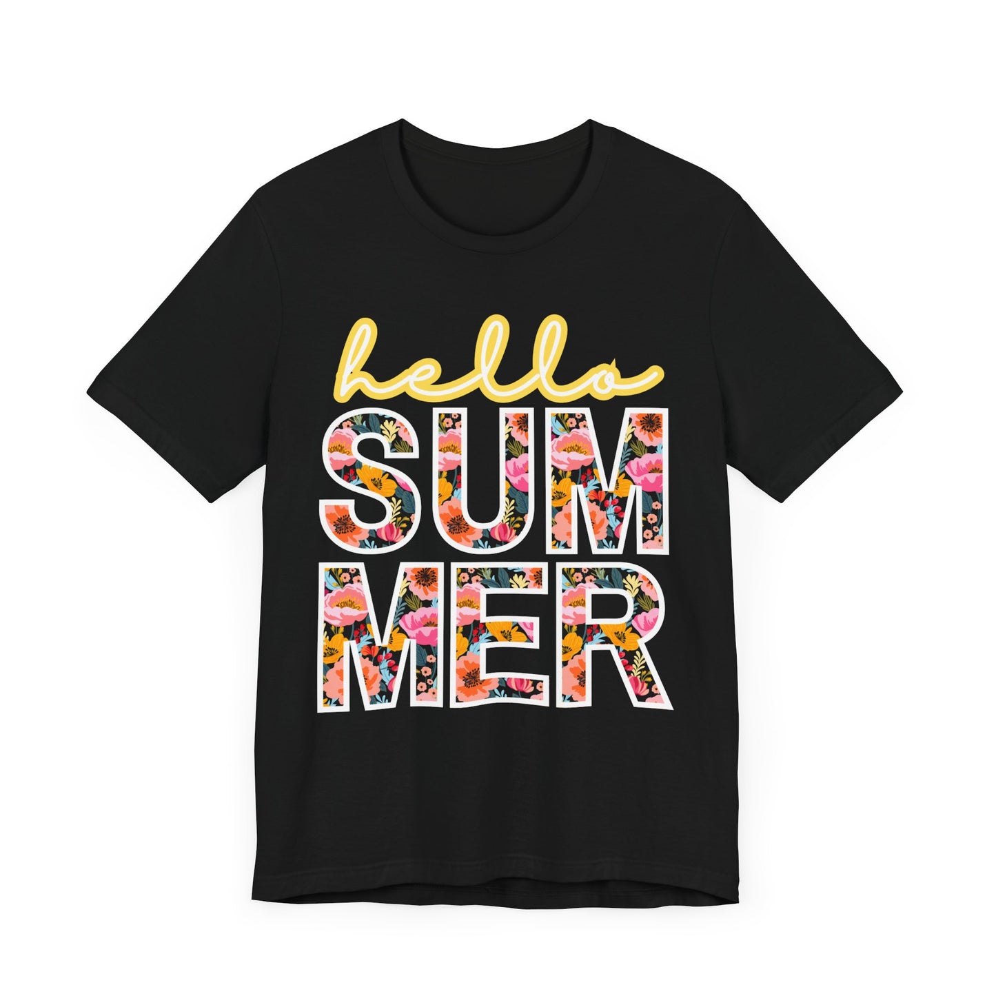 Hello Summer Tee, Summer Shirt, Unisex T-Shirt, Vacation Apparel, Gift for Beach Lovers