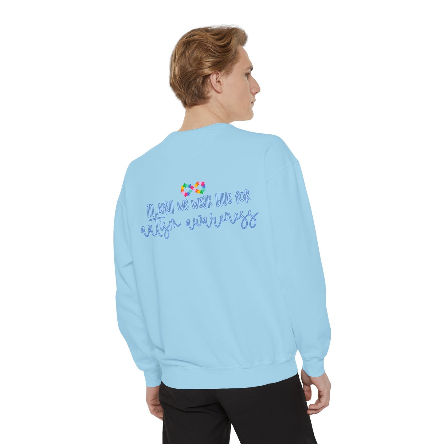 Autism Awareness Puzzle Piece & Ribbon Sweatshirt — Awareness Collection