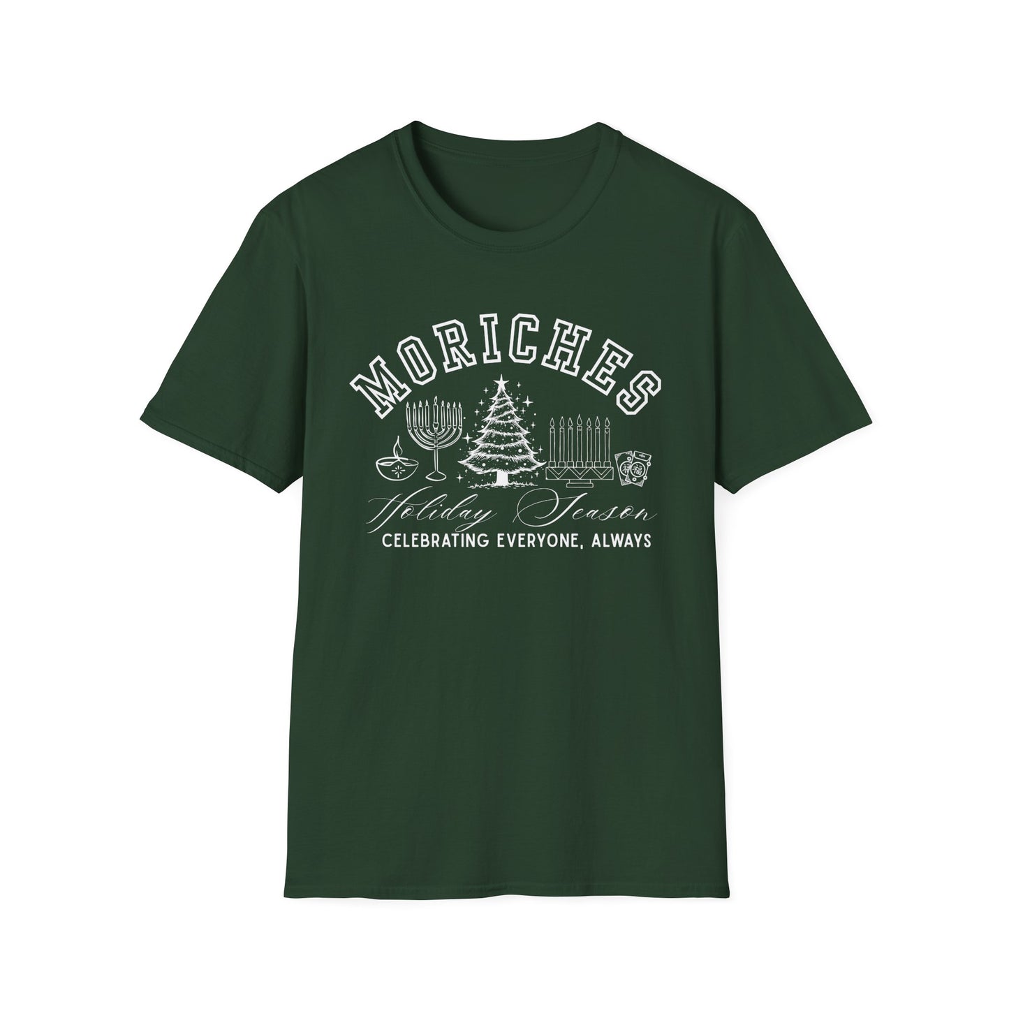 Moriches- Celebrating Everyone, Always Holiday T-Shirt (Christmas)