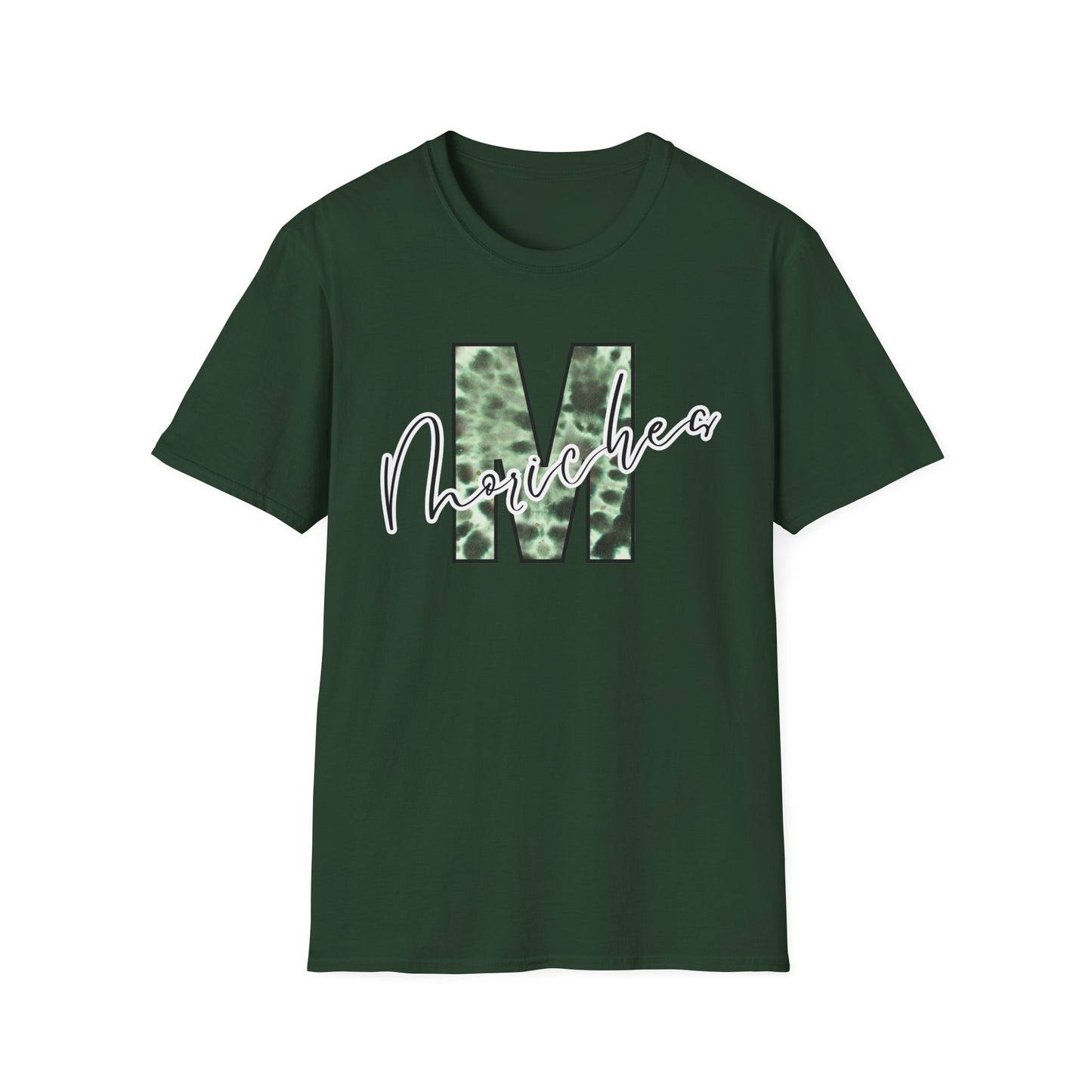 Tie Dye Moriches Stylish Unisex Softstyle T-Shirt with Moriches Design