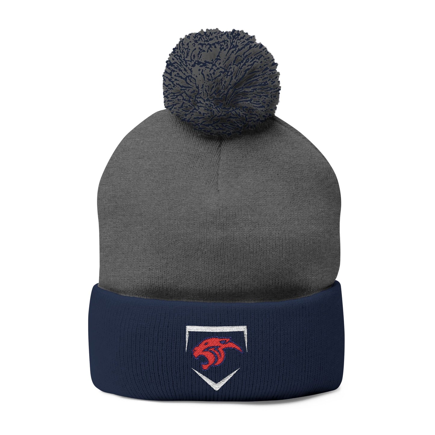 MP Baseball Embroidered Pom-Pom Knit Cap — Diamond Club