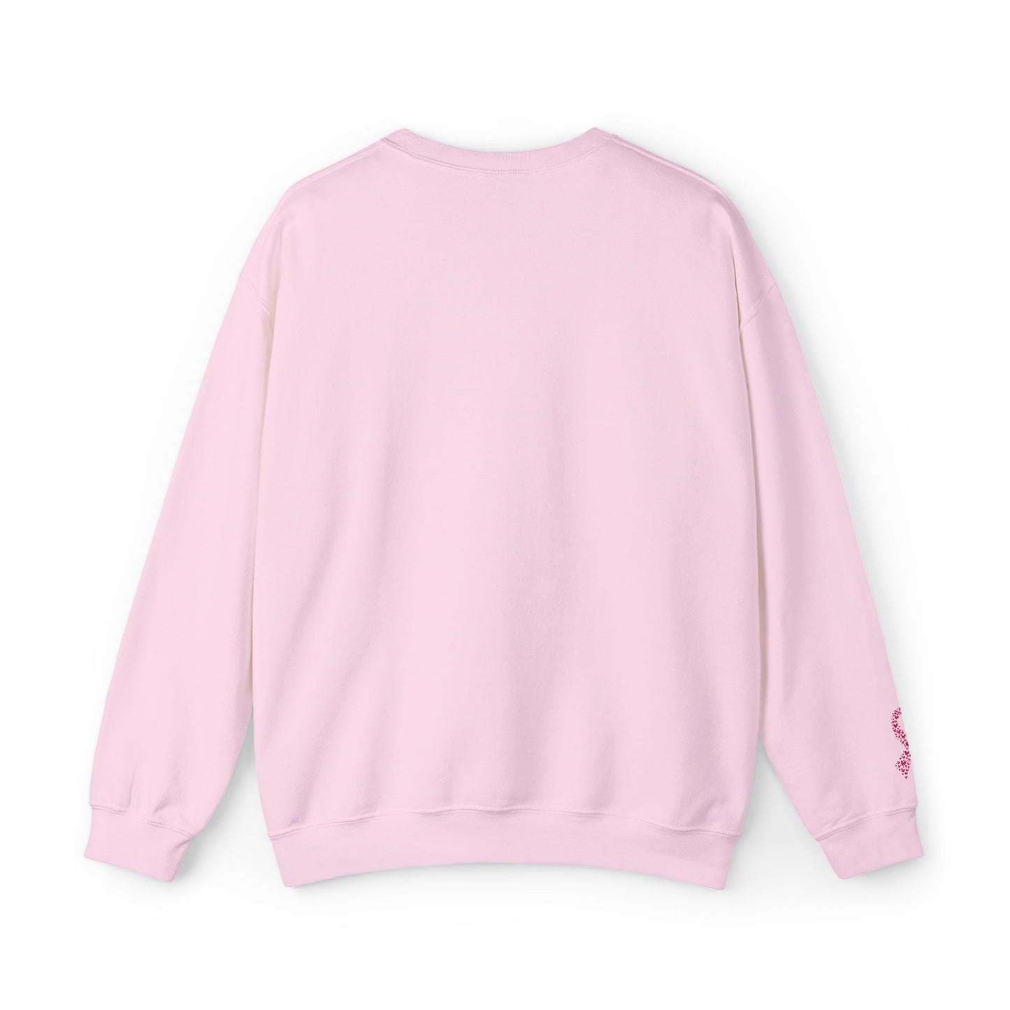 Embroidered Pink Ribbon Awareness Sweatshirt - Cozy Unisex Crewneck