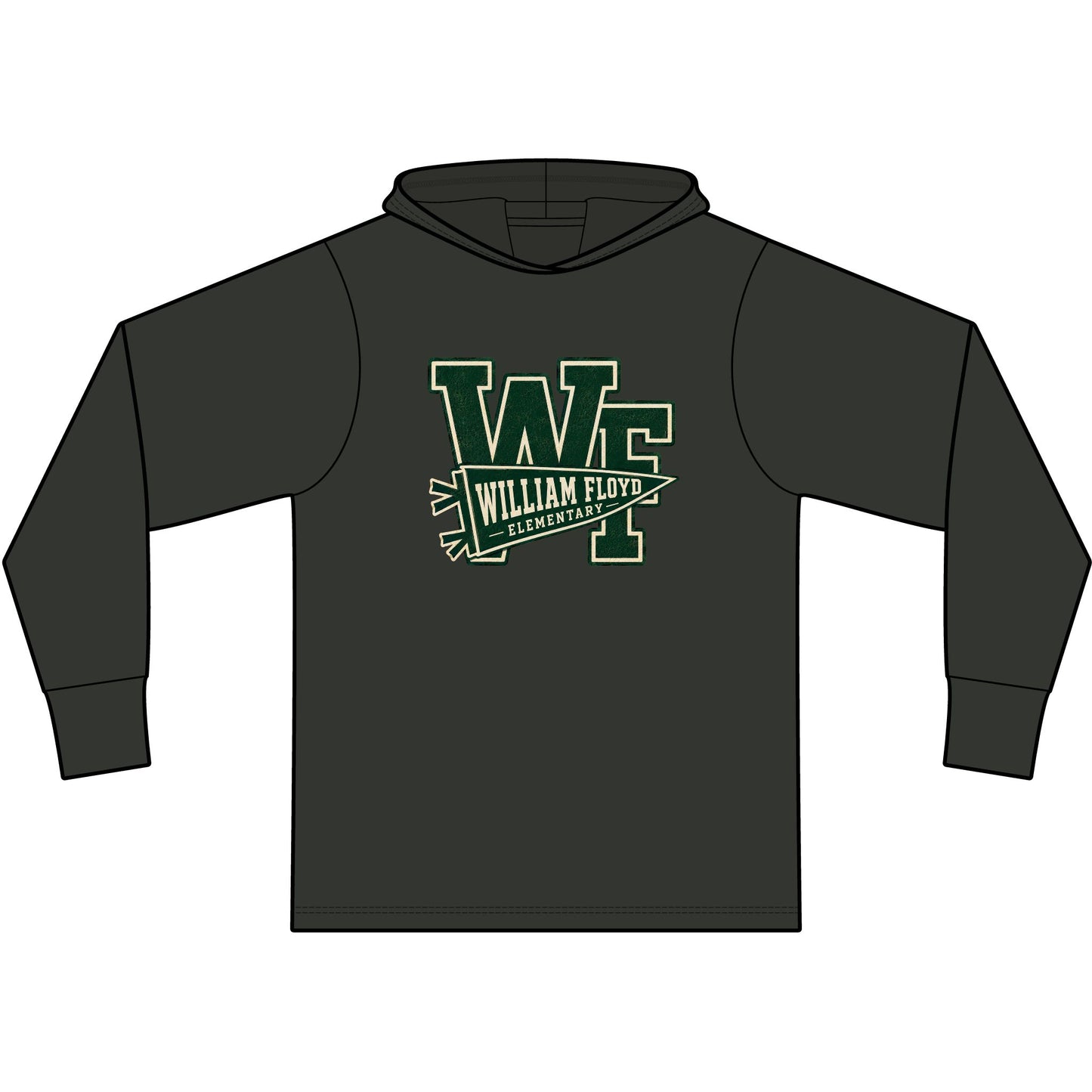 WFE Pennant Logo — Garment-Dyed Pullover Hooded Tee