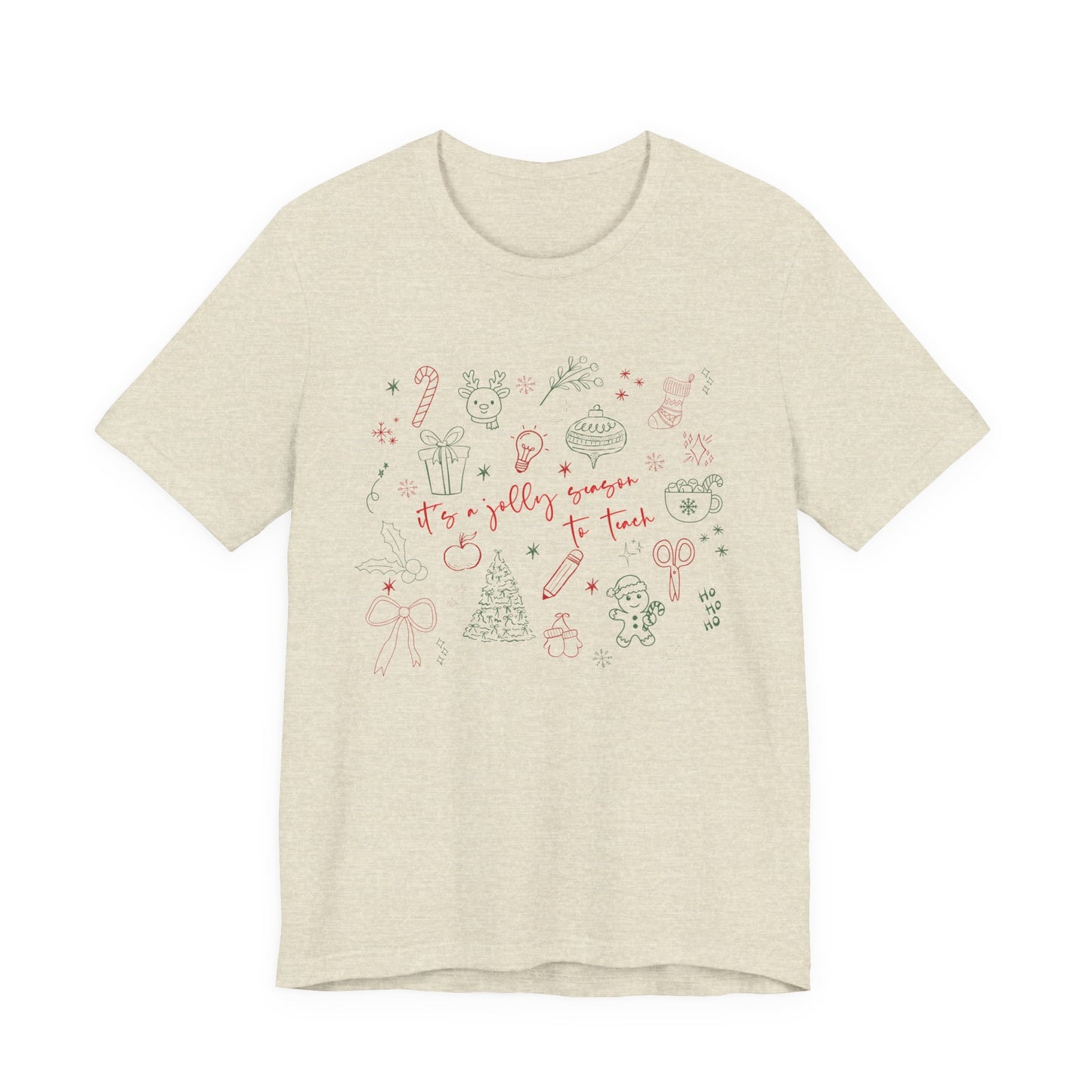It's a Jolly Season to Teach— Christmas Unisex T‑Shirt