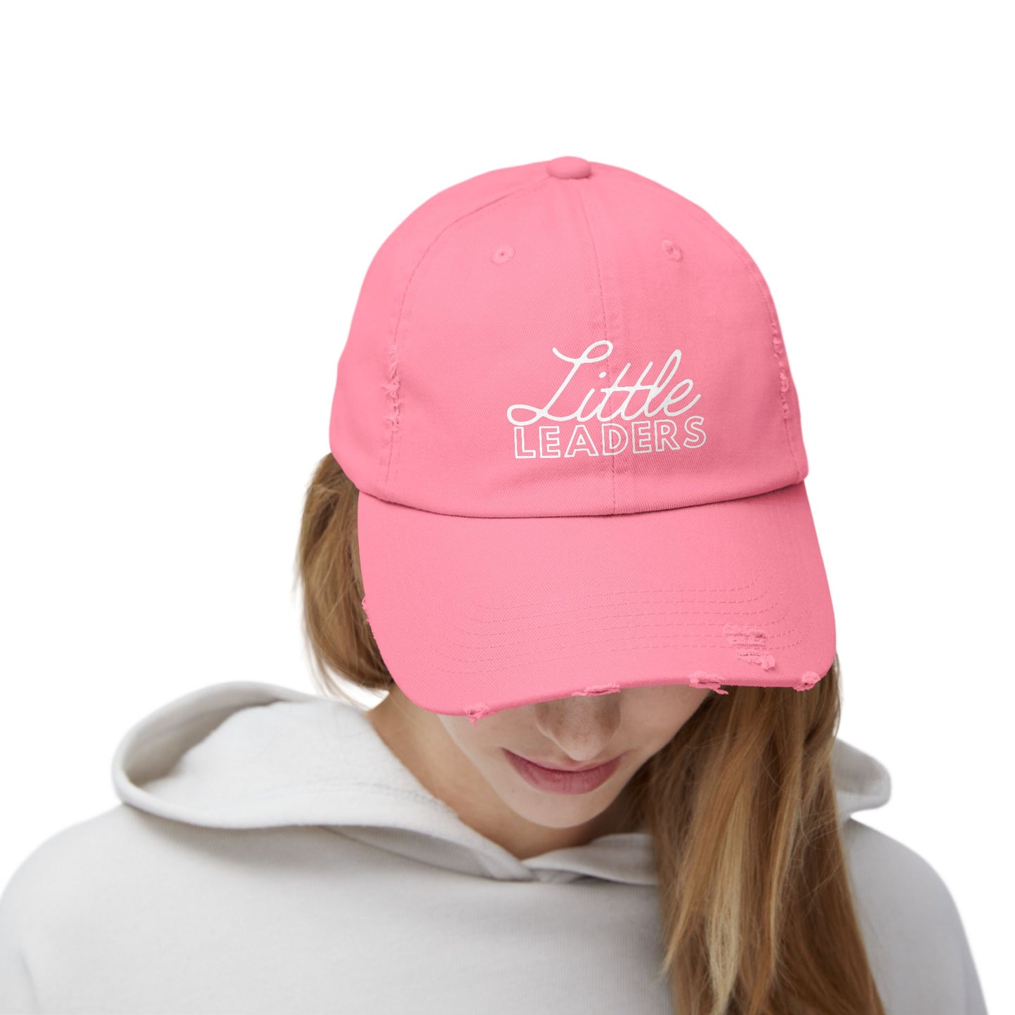 Little Leaders Unisex Distressed Baseball Cap