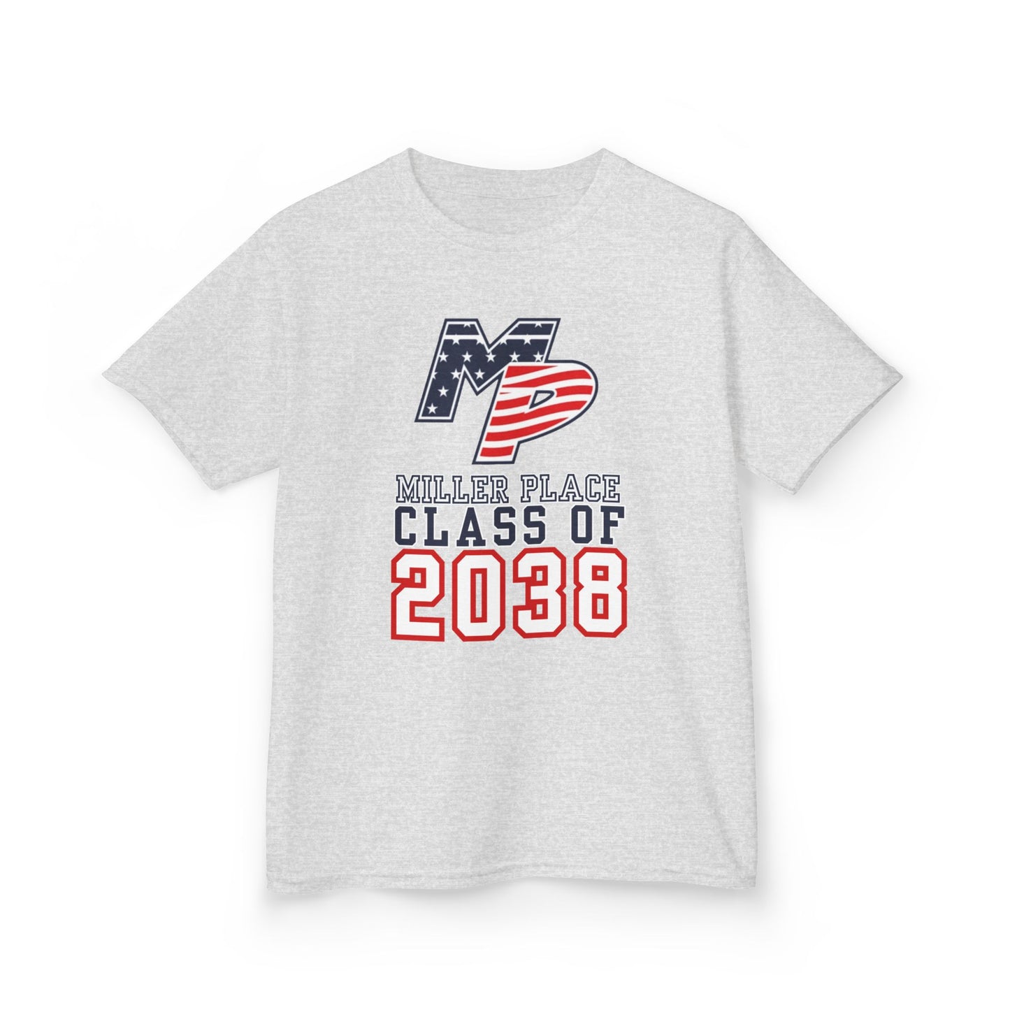 Miller Place Class of 2038 Kids Heavy Cotton Tee