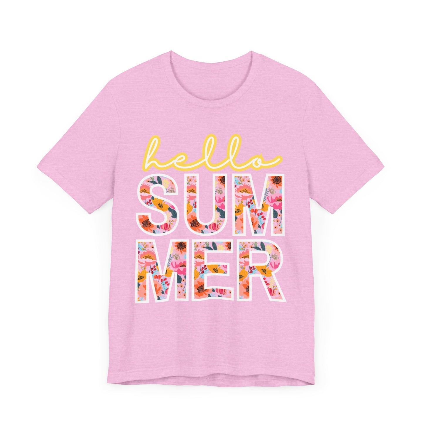 Hello Summer Tee, Summer Shirt, Unisex T-Shirt, Vacation Apparel, Gift for Beach Lovers