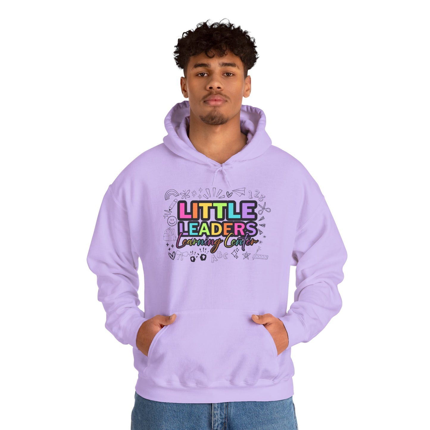 Little Leaders Doodle Design Hoodie - Cozy Unisex Sweatshirt