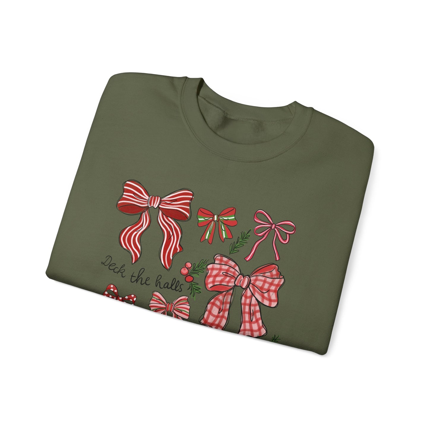 Holly Jolly Bows Christmas Crewneck