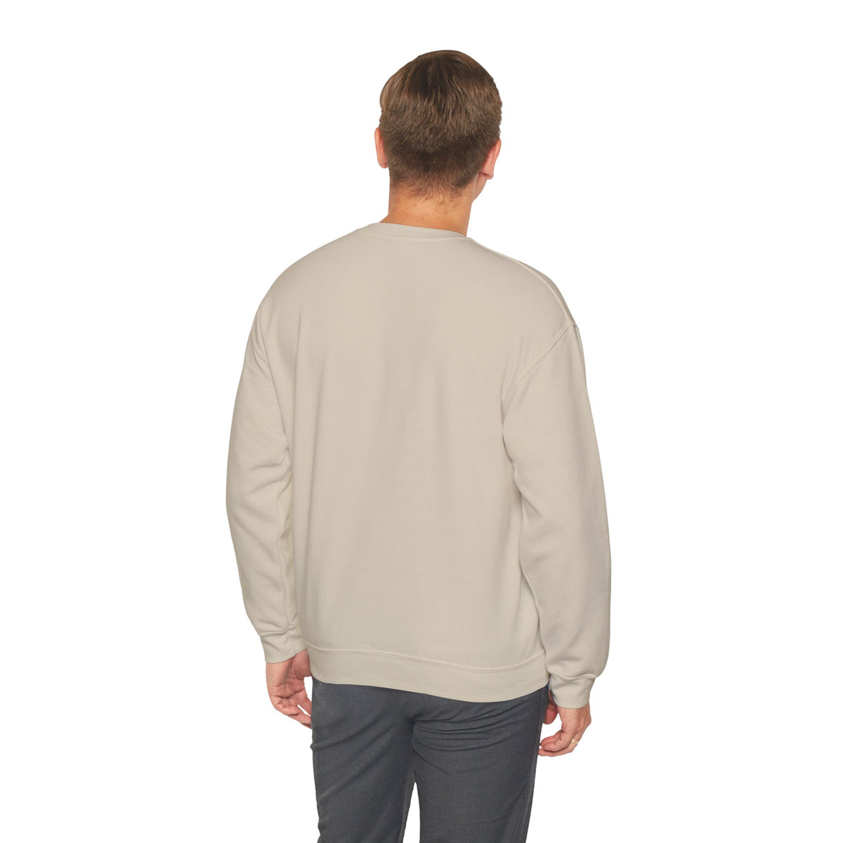"Moriches or Nowhere" w/ apple- LARGE FRONT Crewneck Sweatshirt