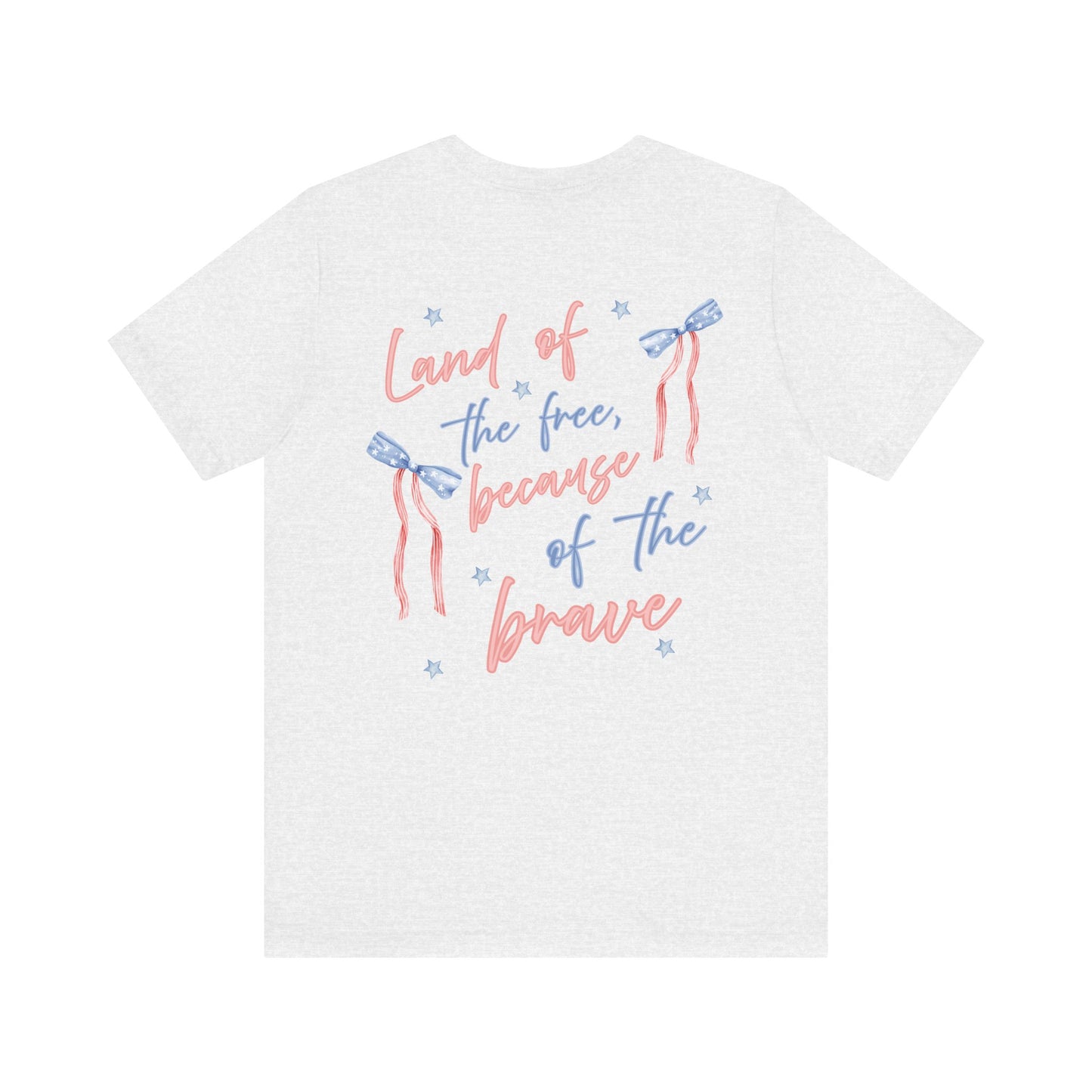 Land of the Free Tee with Bow | Perfect for all of America's Holidays