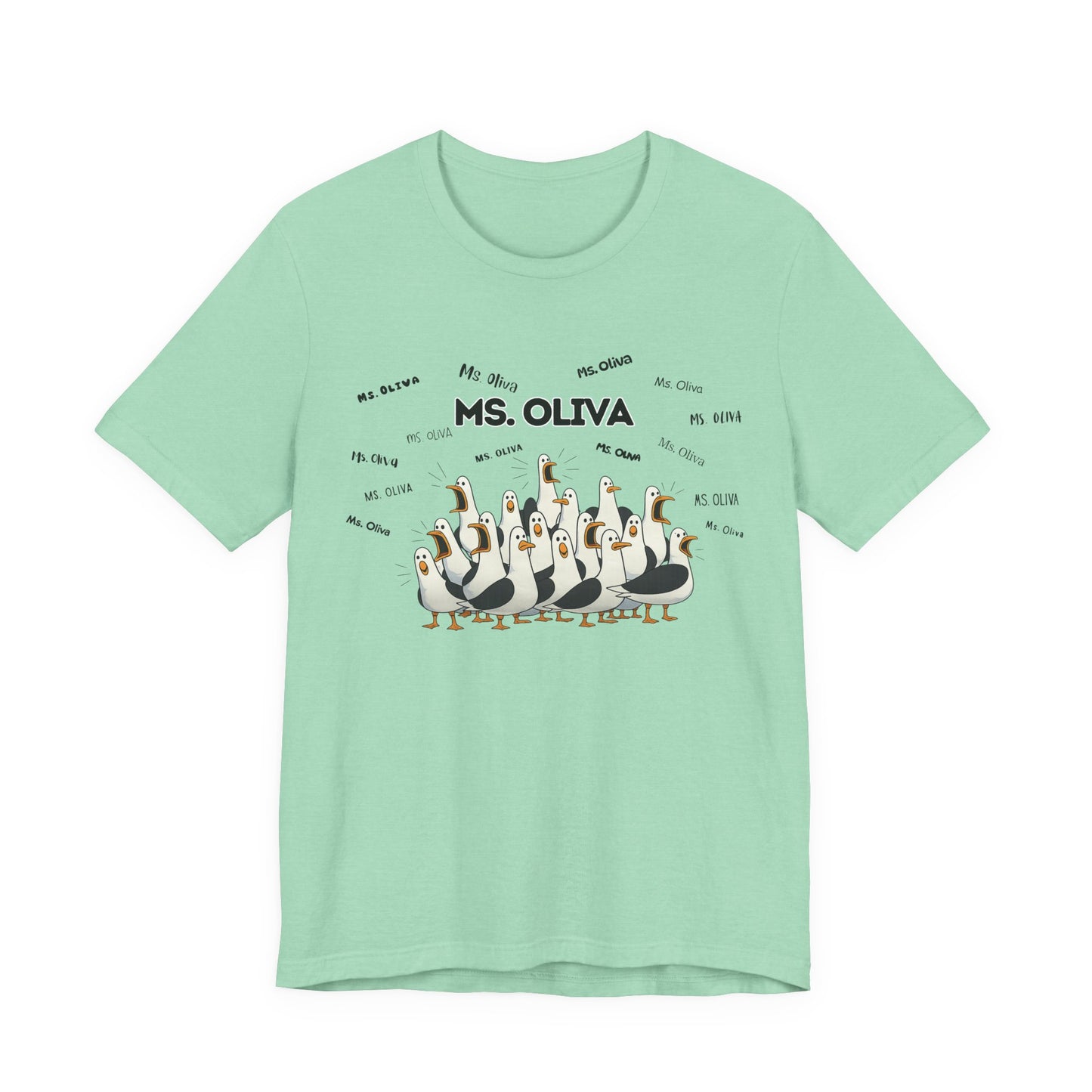 Ms. Oliva- Penguin Choir T-Shirt — Funny Teacher Personalized Tee