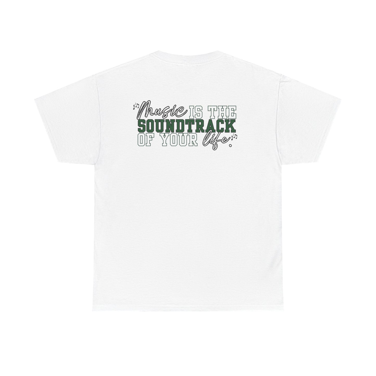 Floyd Music Heavy Cotton Tee - "Music is the Soundtrack of Your Life" Unisex T-Shirt- Personalized