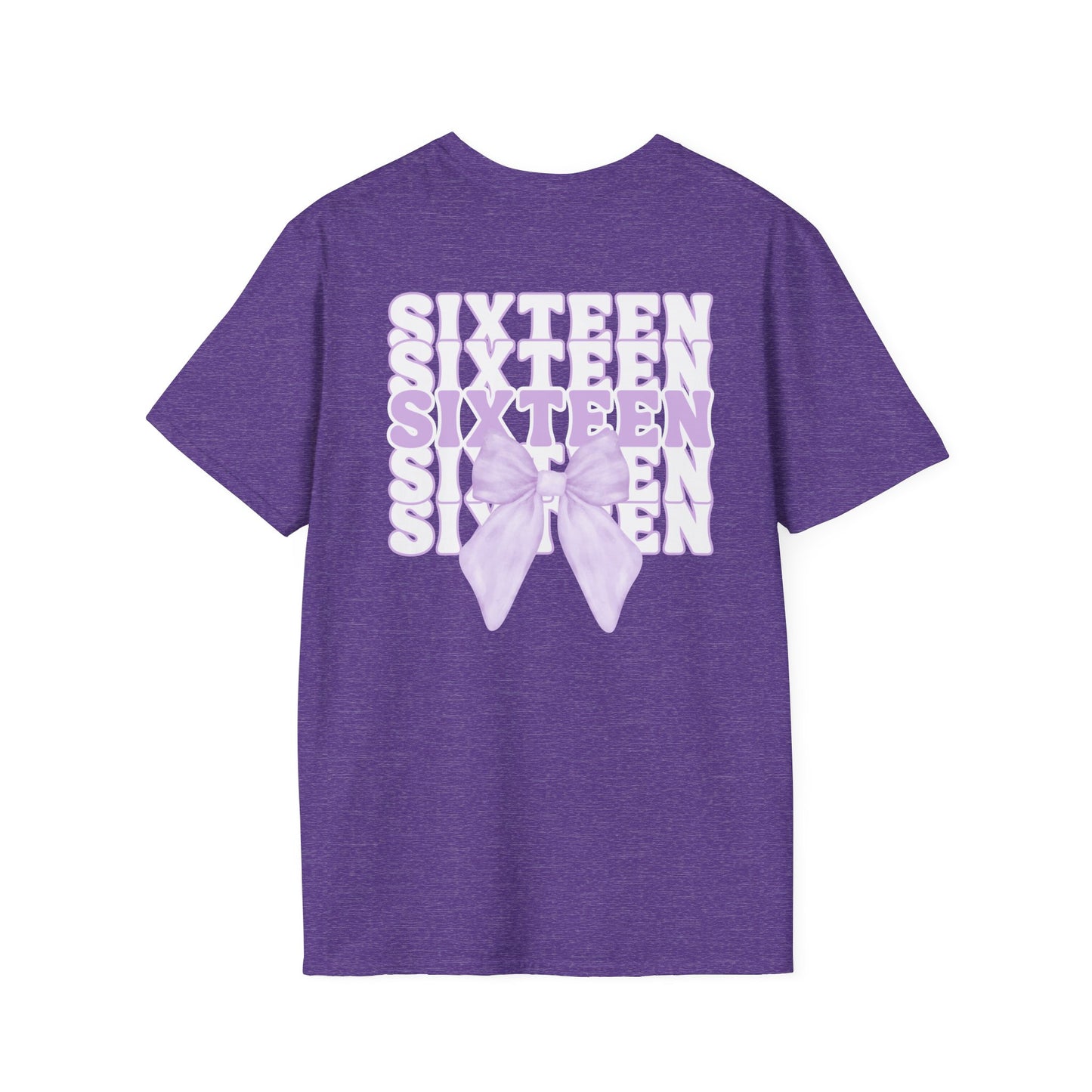 Sweet Sixteen Unisex Softstyle T-Shirt, Birthday Gift, Party Tee, Teen Fashion, Personalized