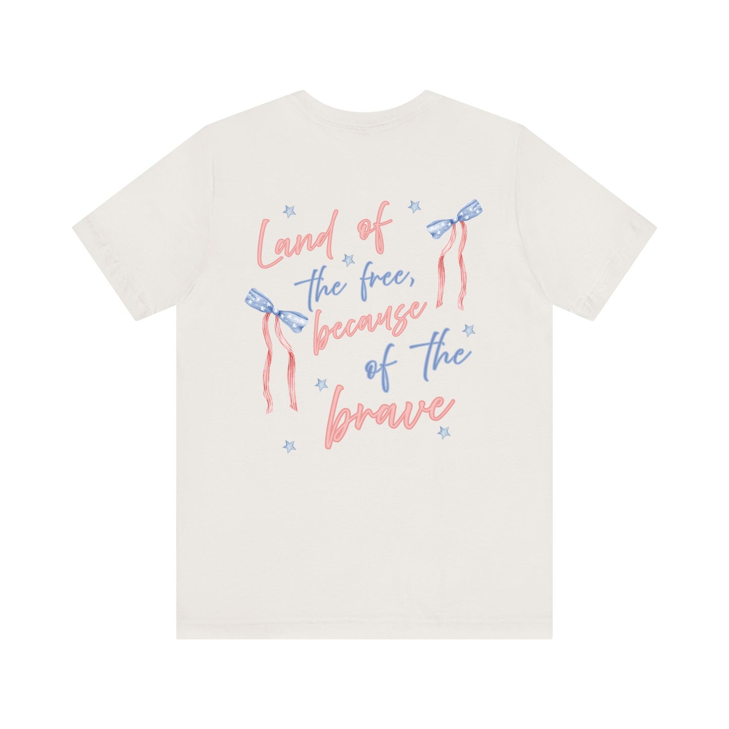 Land of the Free Tee with Bow | Perfect for all of America's Holidays