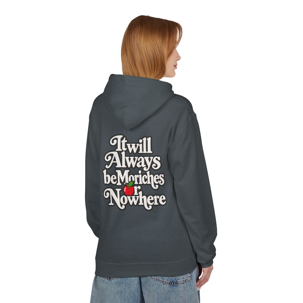 "MES or Nowhere" w/ apple- Moriches Hoodie